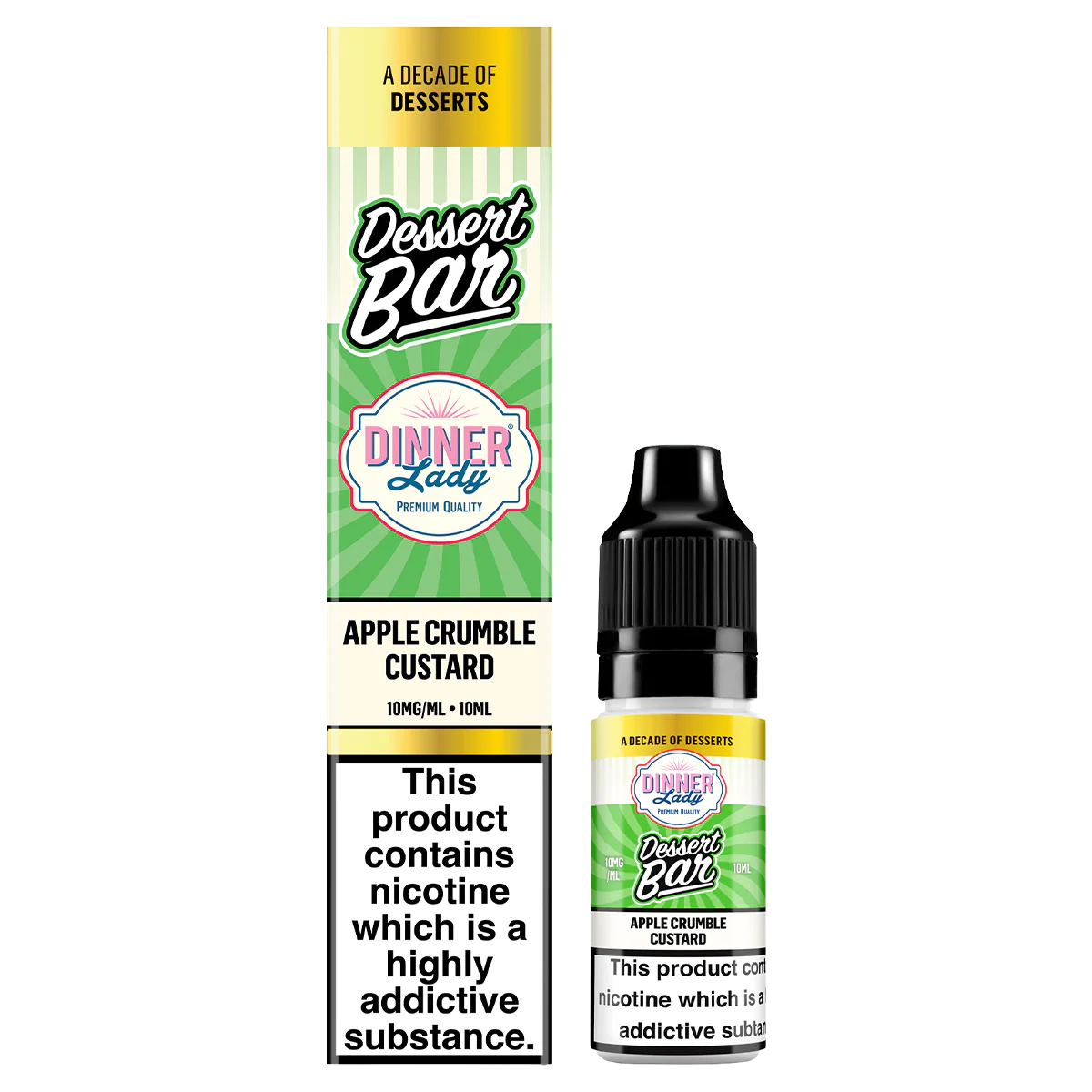 Apple Crumble Custard Nic Salt by Dinner Lady Dessert Bar Range