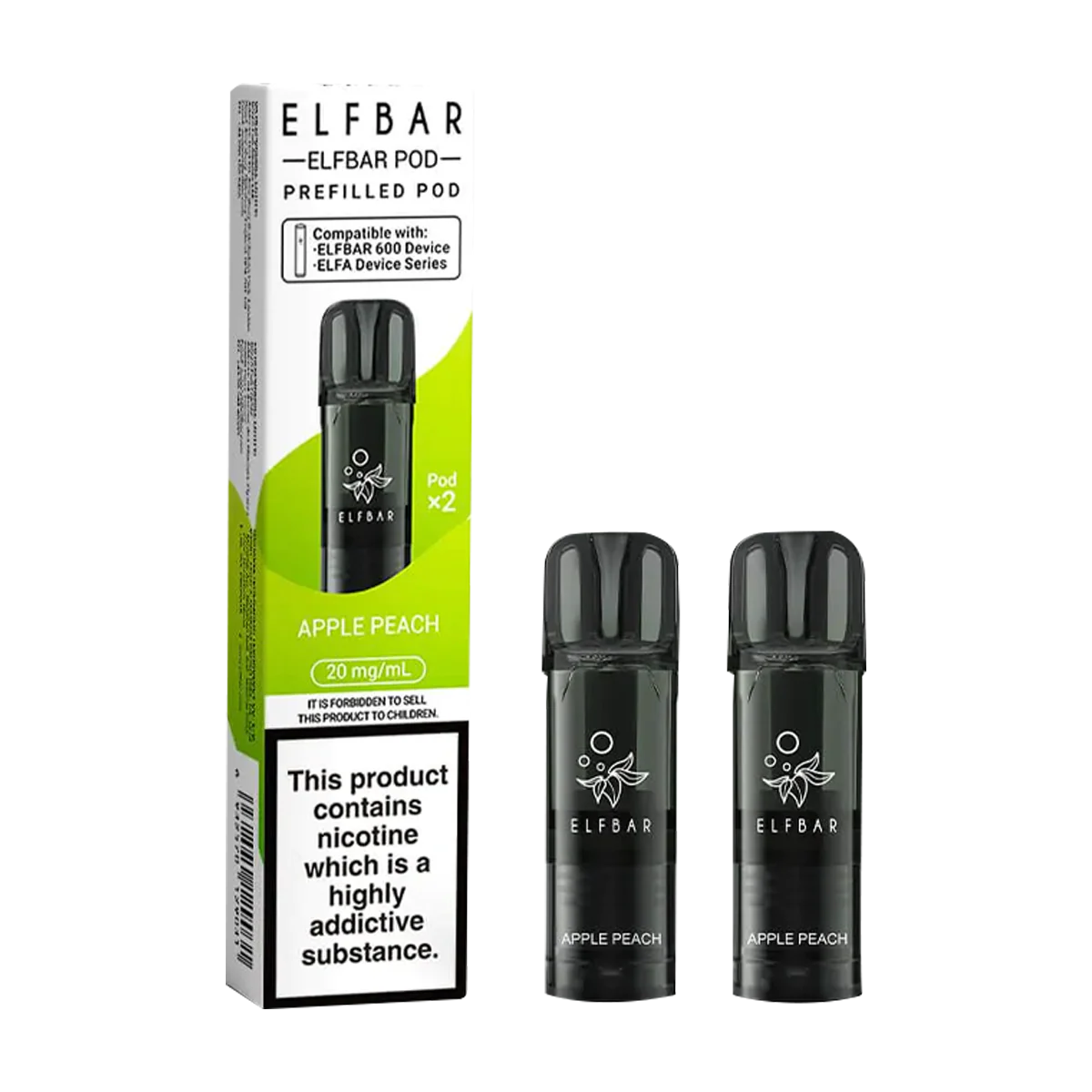 Apple Peach Elfbar 600 Pods
