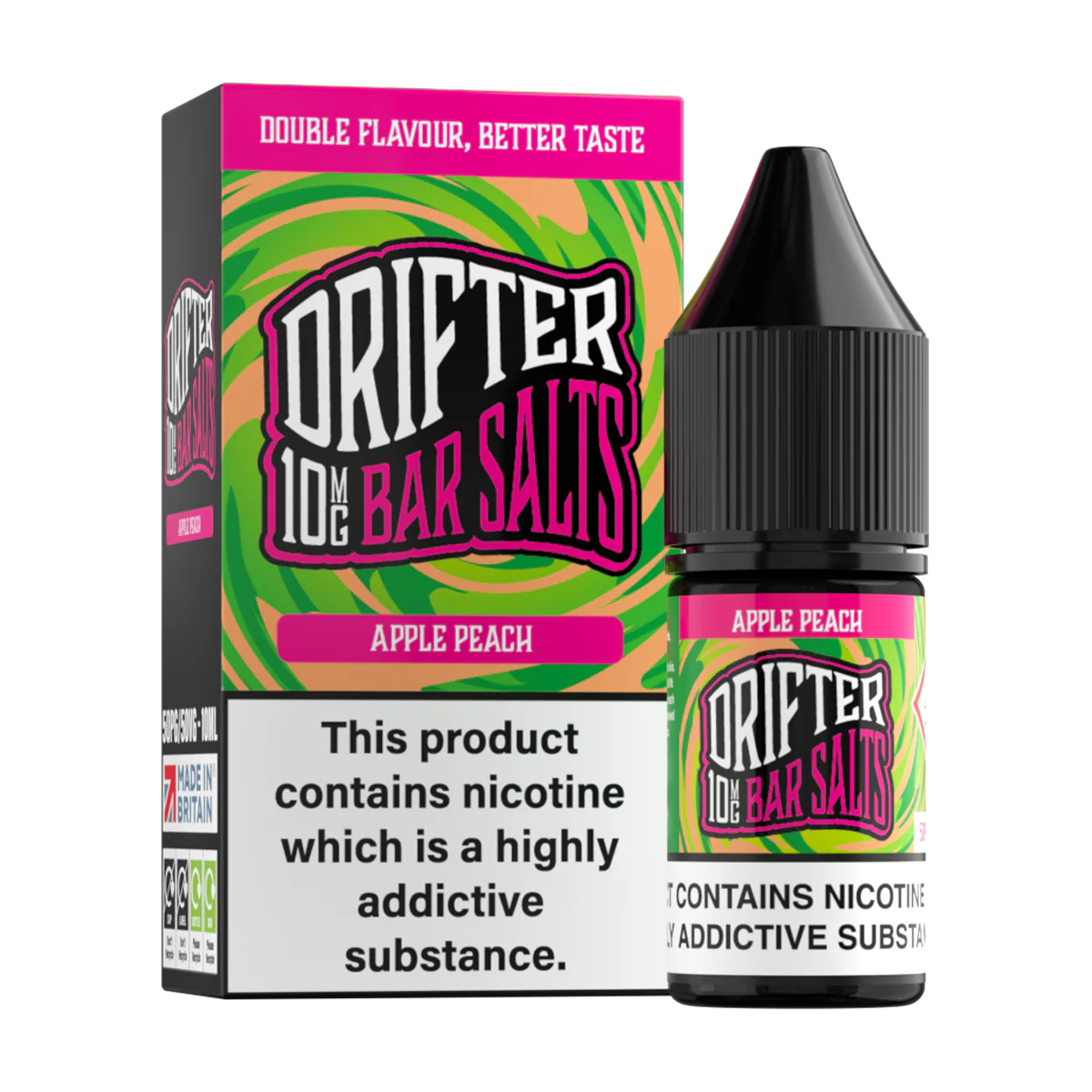 Apple Peach Nic Salt by Drifter Bar Salts 10ml