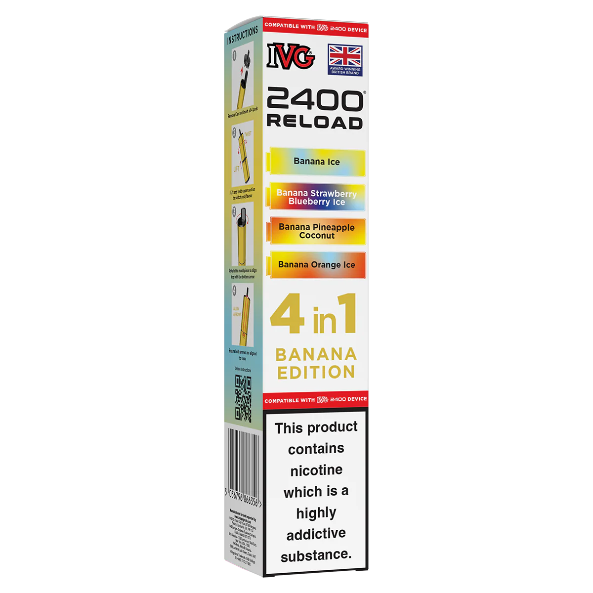 Banana Edition IVG 2400 Refill Pods