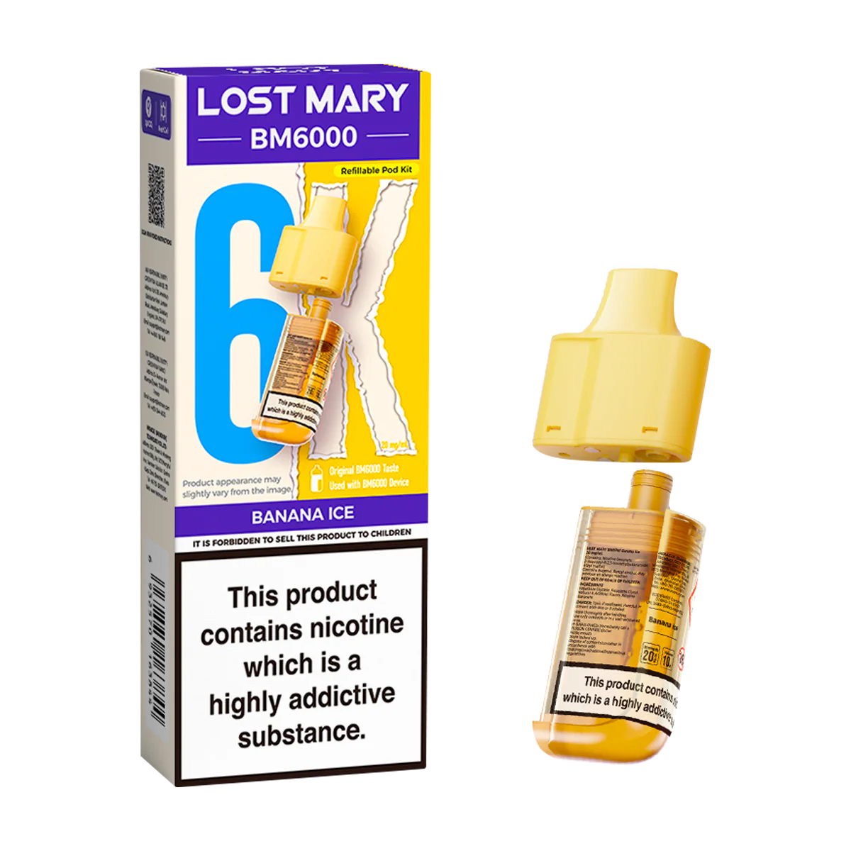 Banana Ice Lost Mary BM6000 Refill Pack