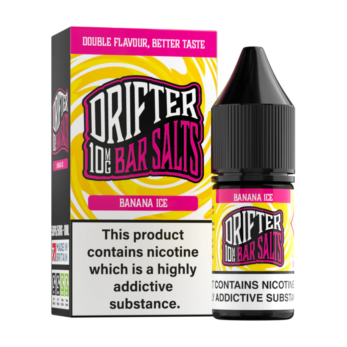 Banana Ice Nic Salt by Drifter Bar Salts 10ml