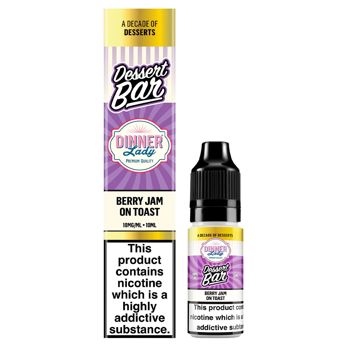 Berry Jam on Toast Nic Salt by Dinner Lady Dessert Bar Range