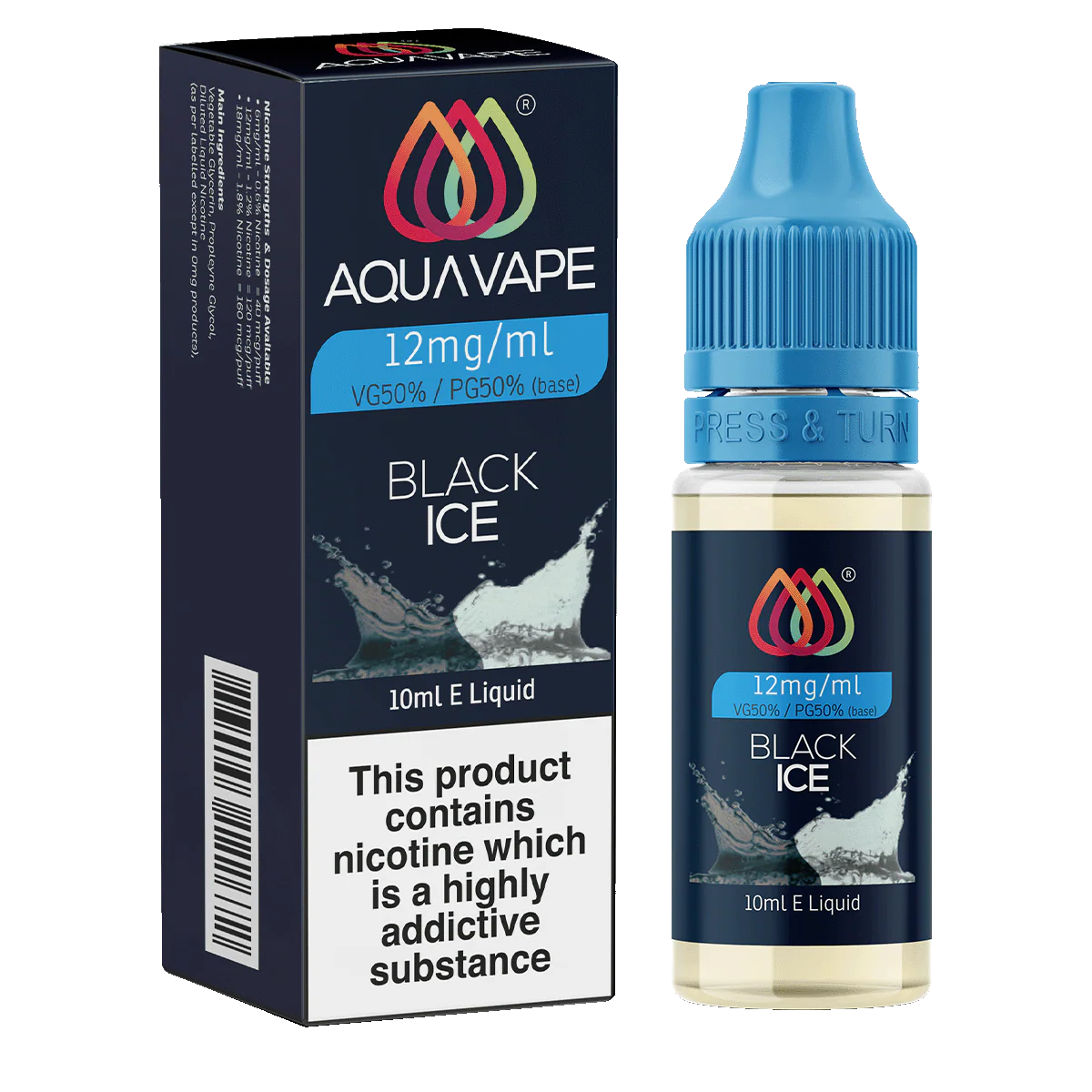 Black Ice E-Liquid by Aquavape - 10ml
