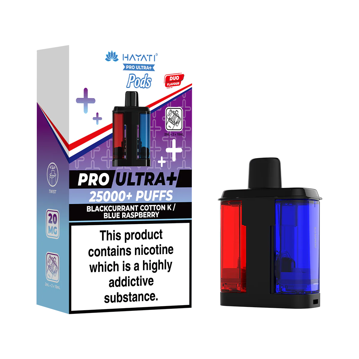 Blackcurrant Cotton K / Blue Raspberry Hayati Pro Ultra Plus Refill Pack