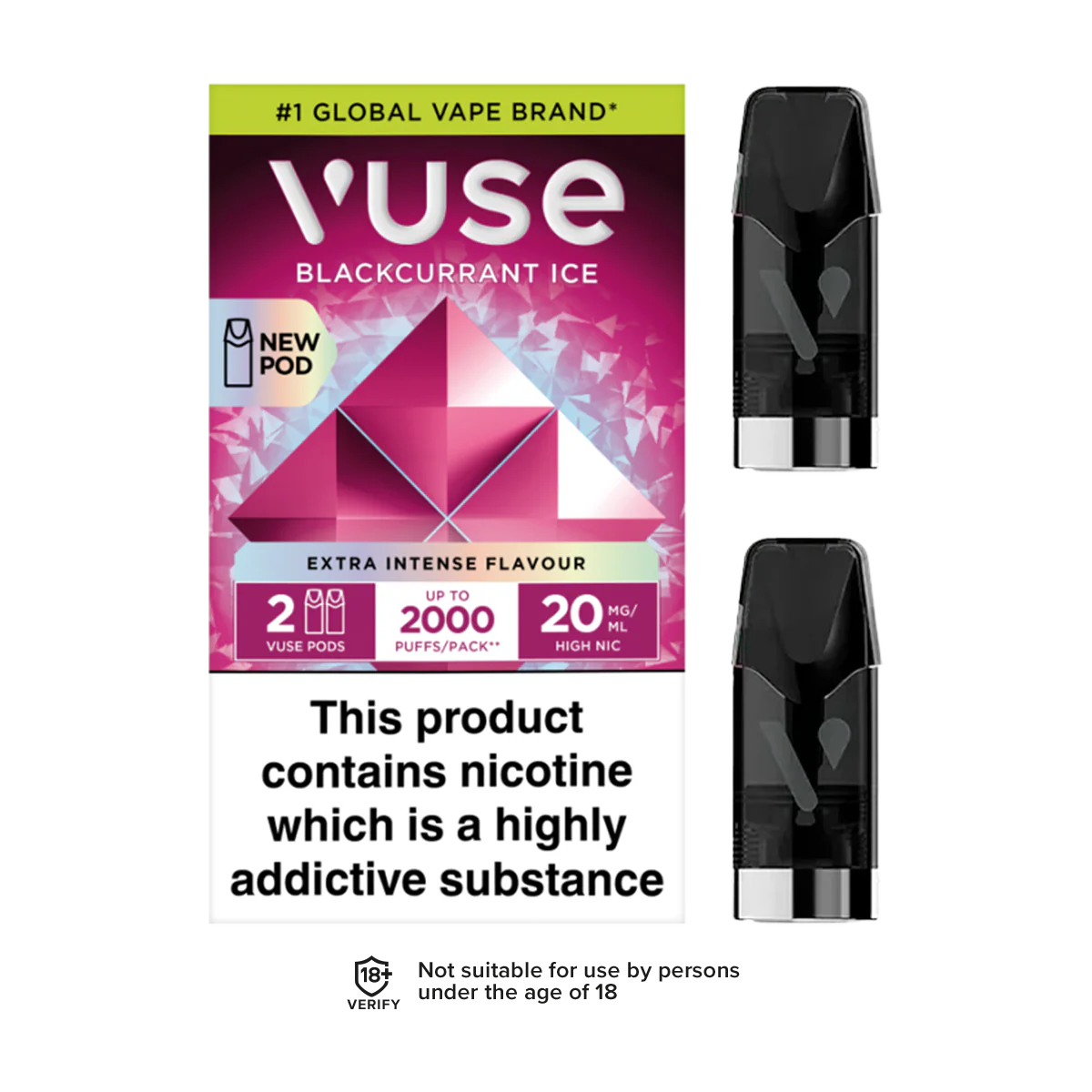 Blackcurrant Ice Vuse Pro Pods