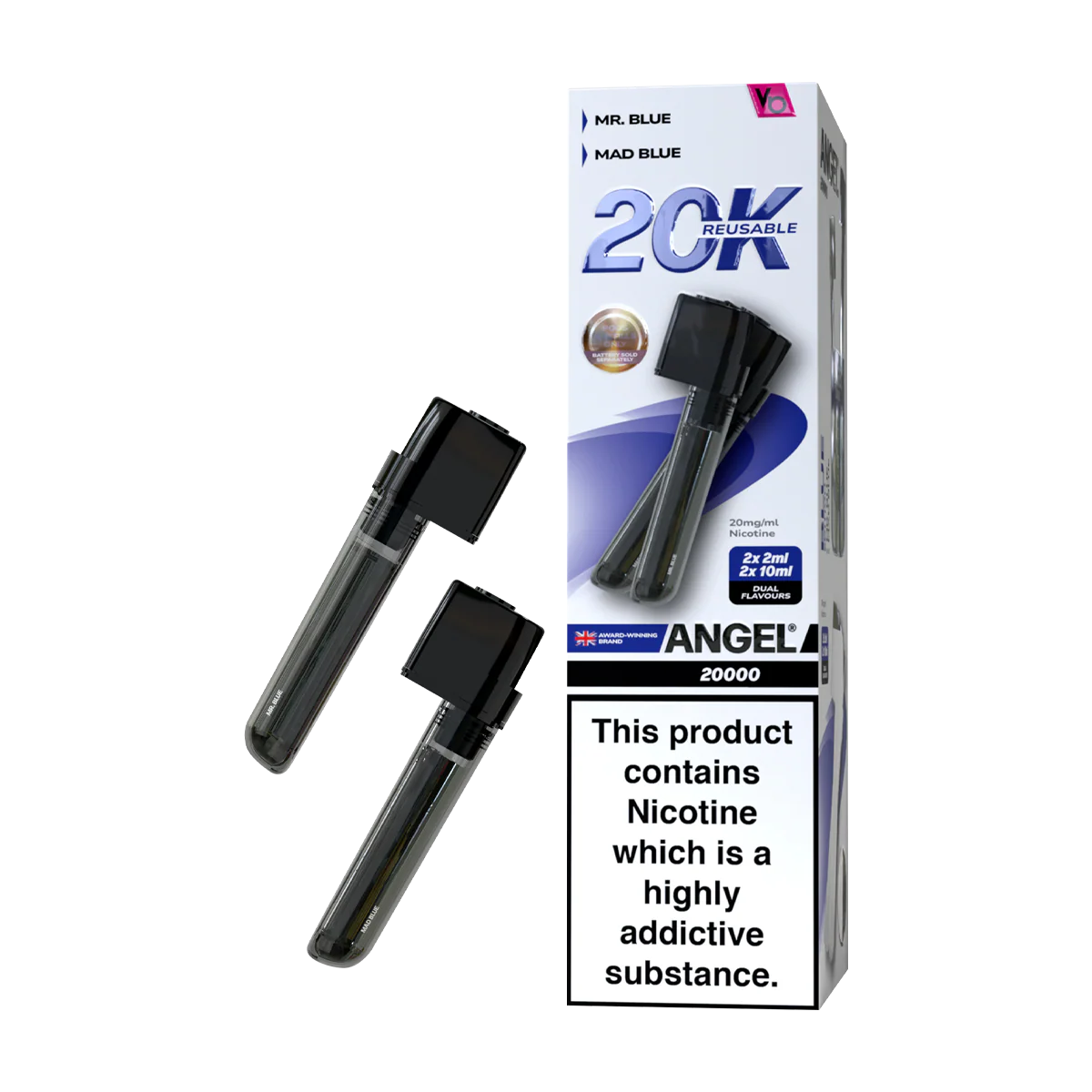 Blue Edition Vapes Bars Angel 20k Refill Pack