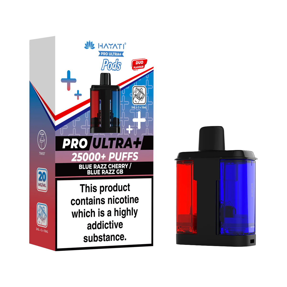 Blue Razz Cherry / Blue Razz GB Hayati Pro Ultra Plus Refill Pack