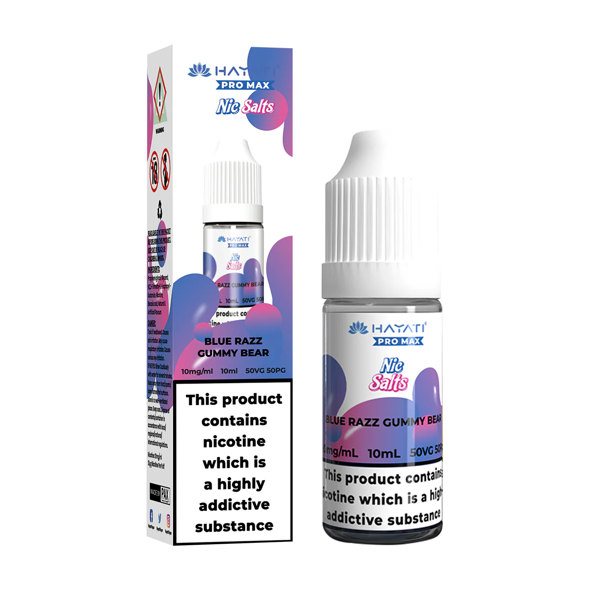 Blue Razz Gummy Bear Nic Salt by Hayati Pro Max 10ml