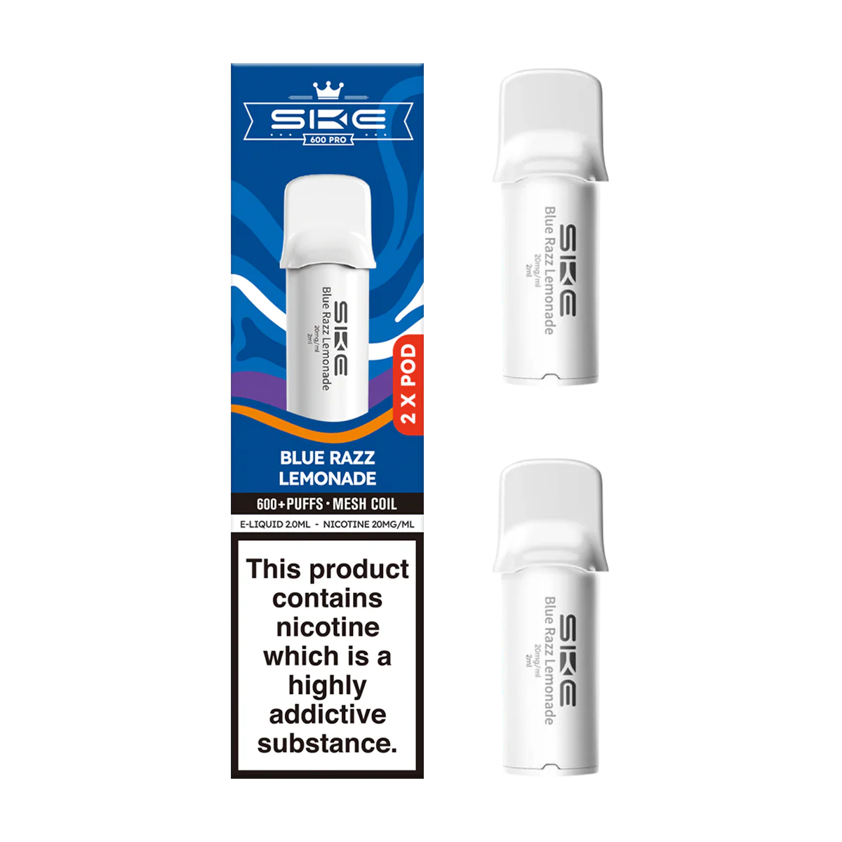 Blue Razz Lemonade SKE 600 Pro Pods