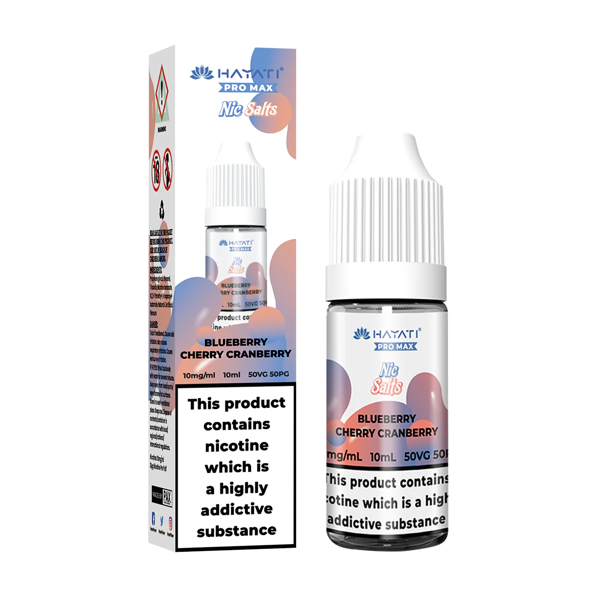 Blueberry Cherry Cranberry Nic Salt by Hayati Pro Max 10ml