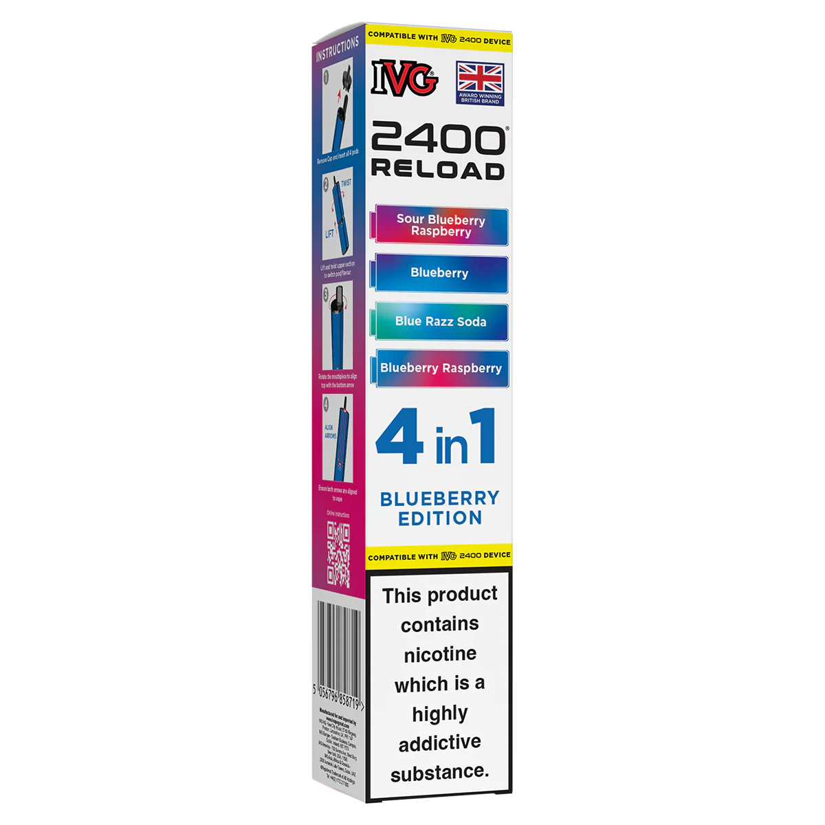 Blueberry Edition IVG 2400 Refill Pods