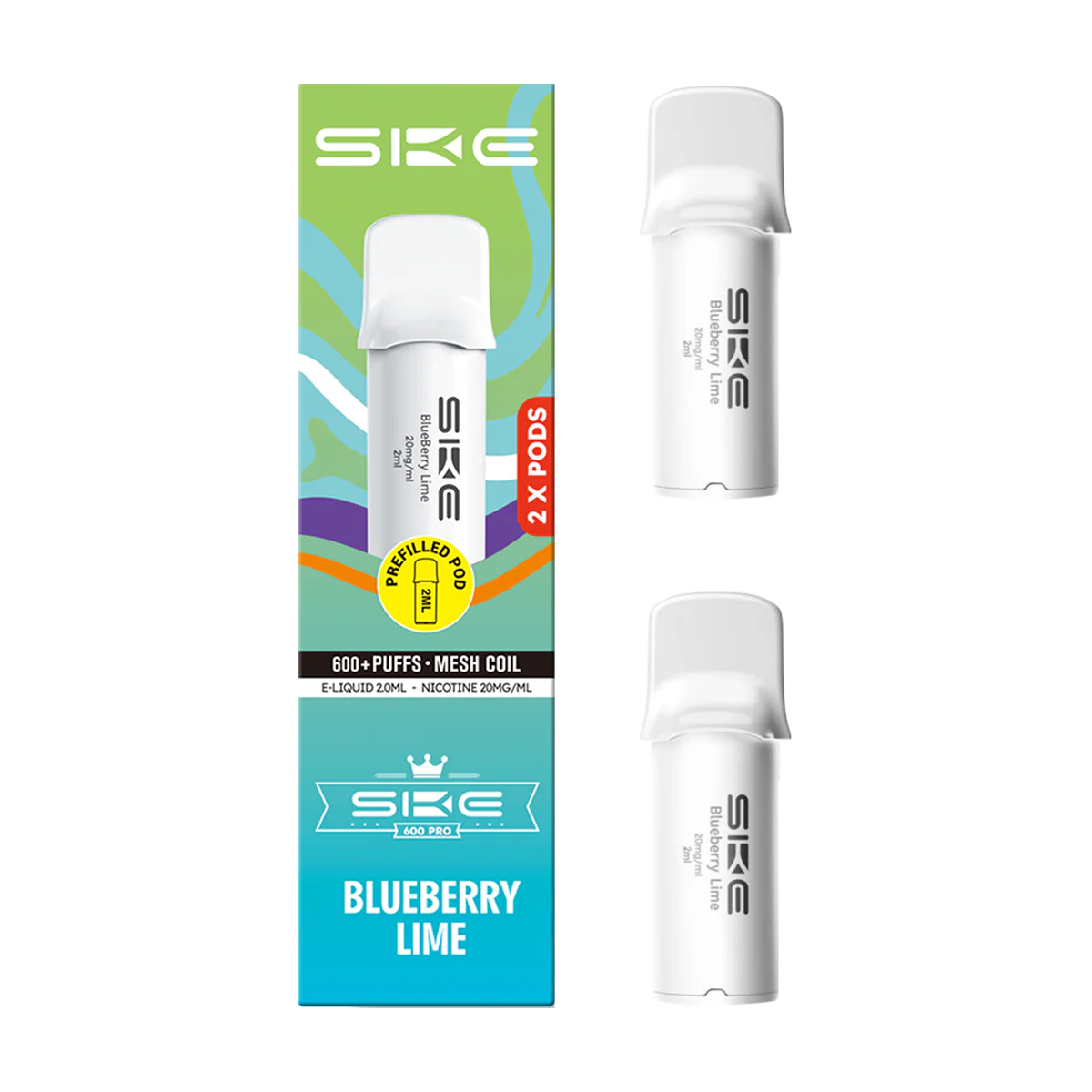Blueberry Lime SKE 600 Pro Pods