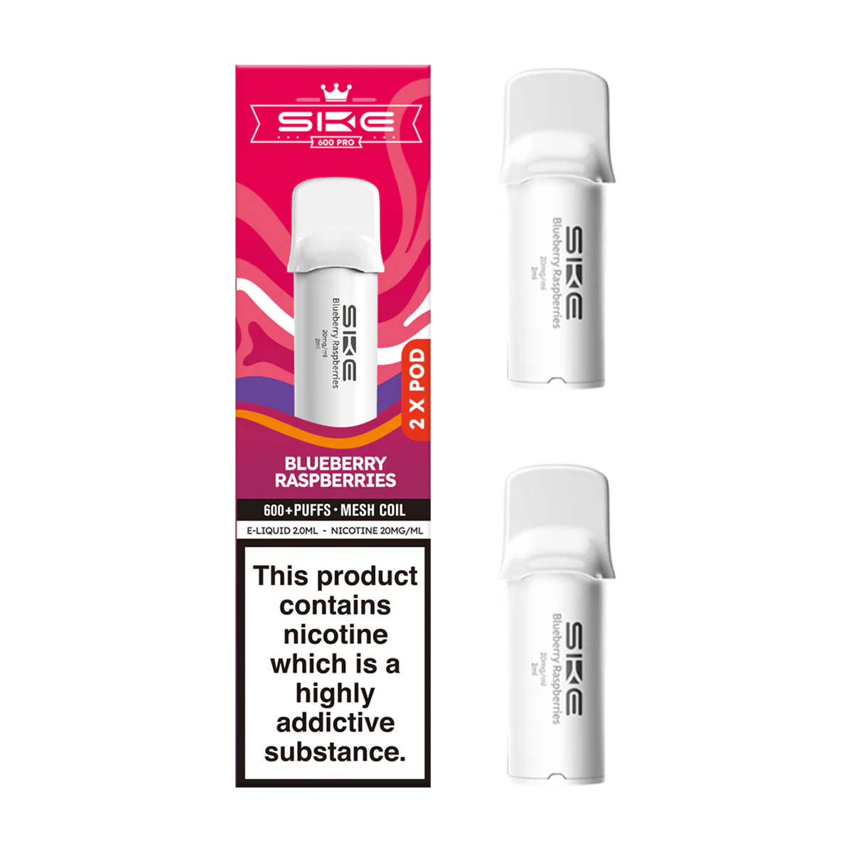 Blueberry Raspberries SKE 600 Pro Pods