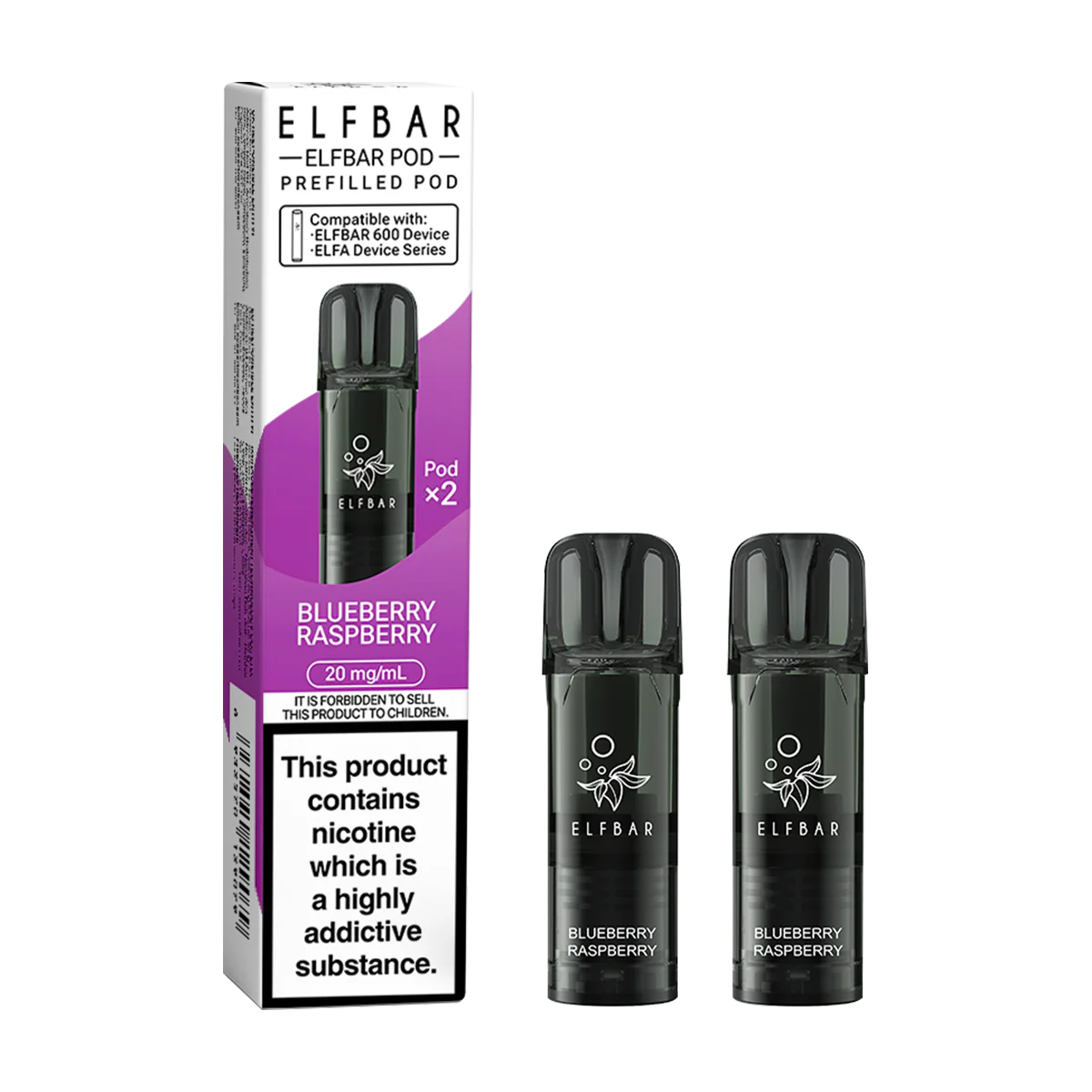 Blueberry Raspberry Elfbar 600 Pods