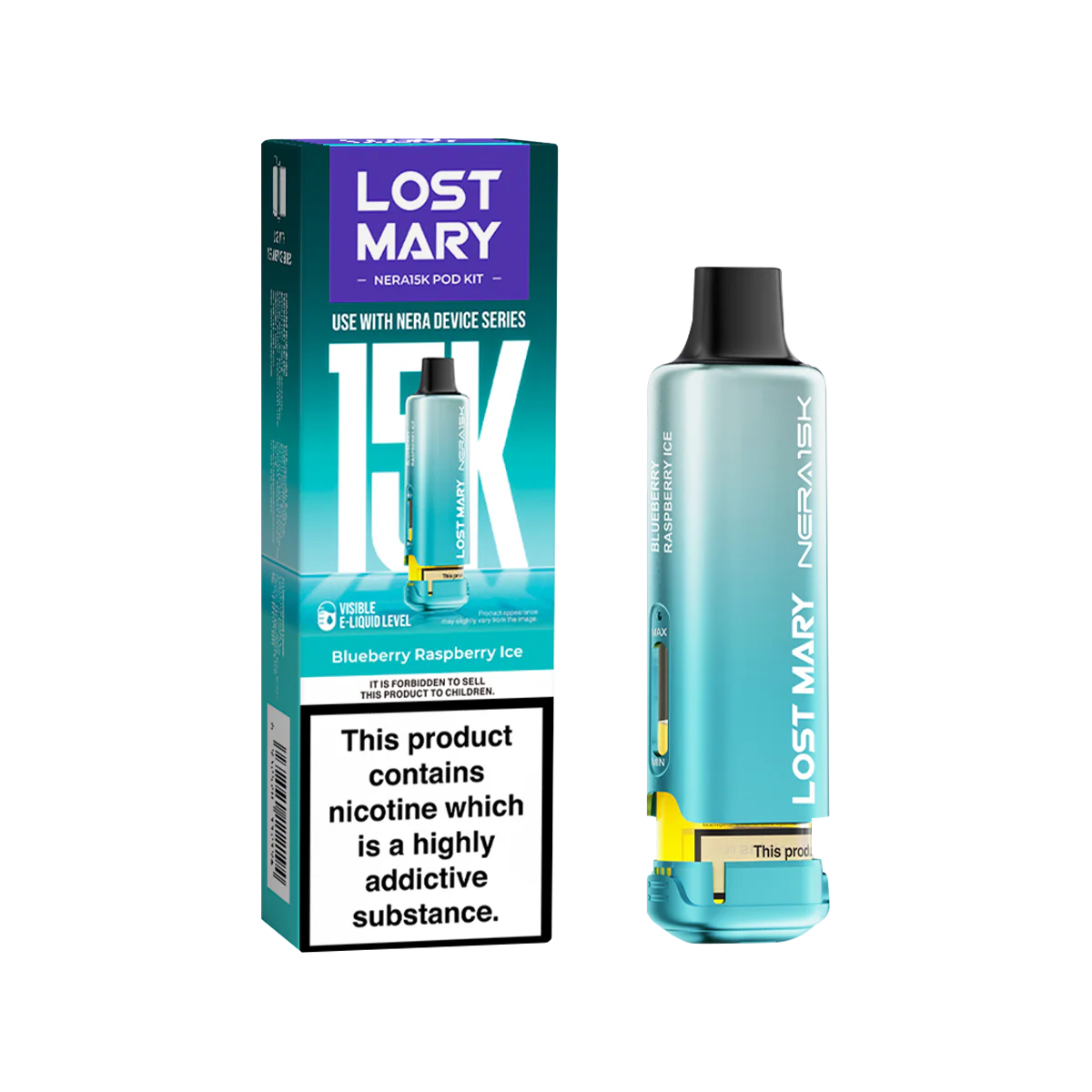Blueberry Raspberry Ice Lost Mary NERA15K Refill Pack