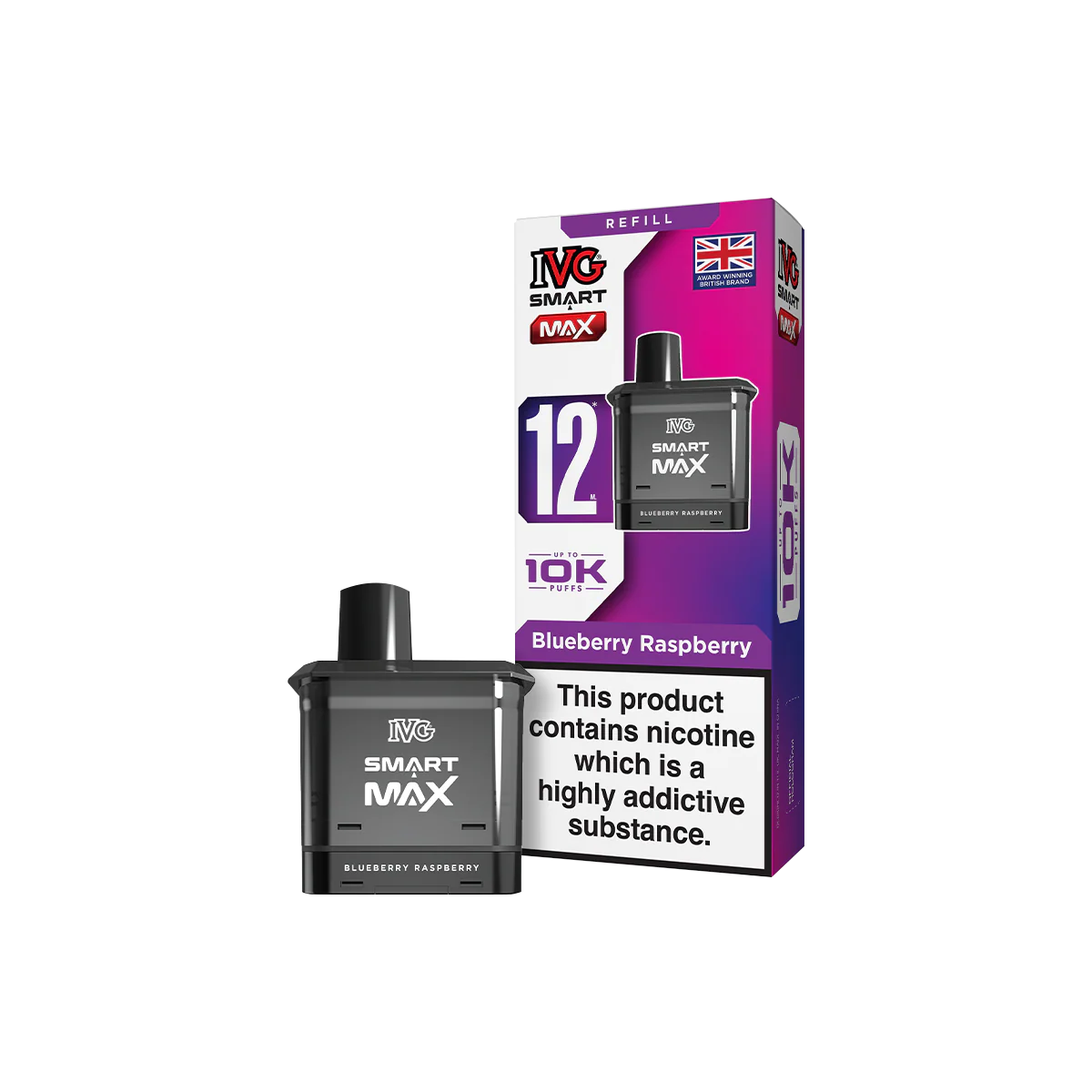 Blueberry Raspberry IVG Smart Max Refill Pack