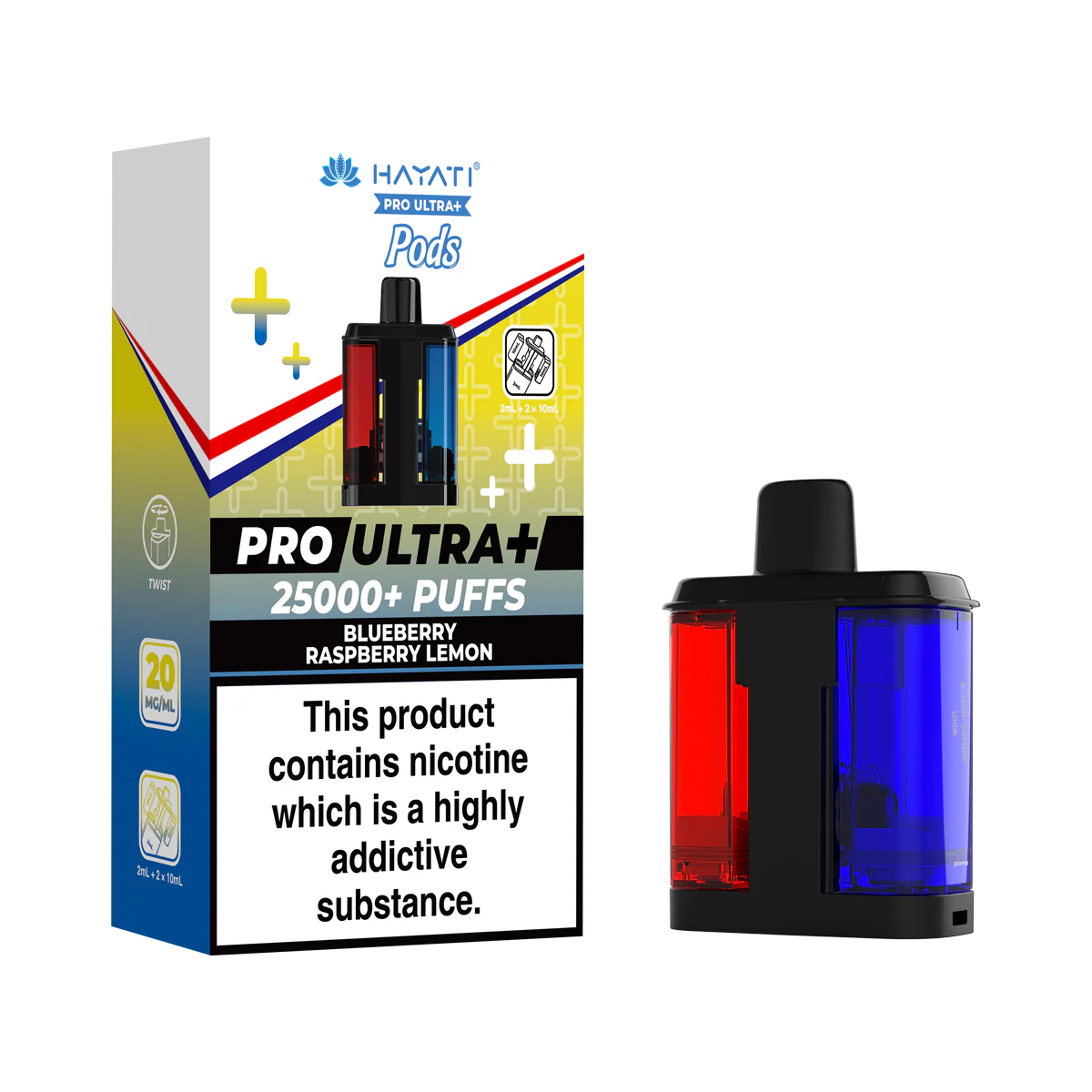 Blueberry Raspberry Lemon Hayati Pro Ultra Plus Refill Pack