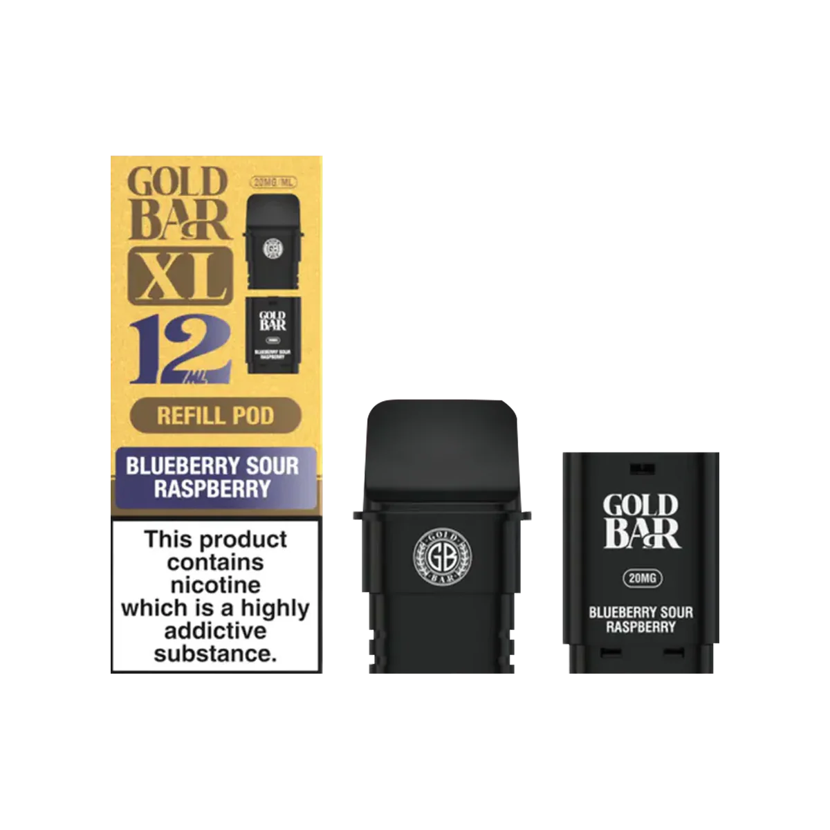 Blueberry Sour Raspberry Gold Bar XL Refill Pack