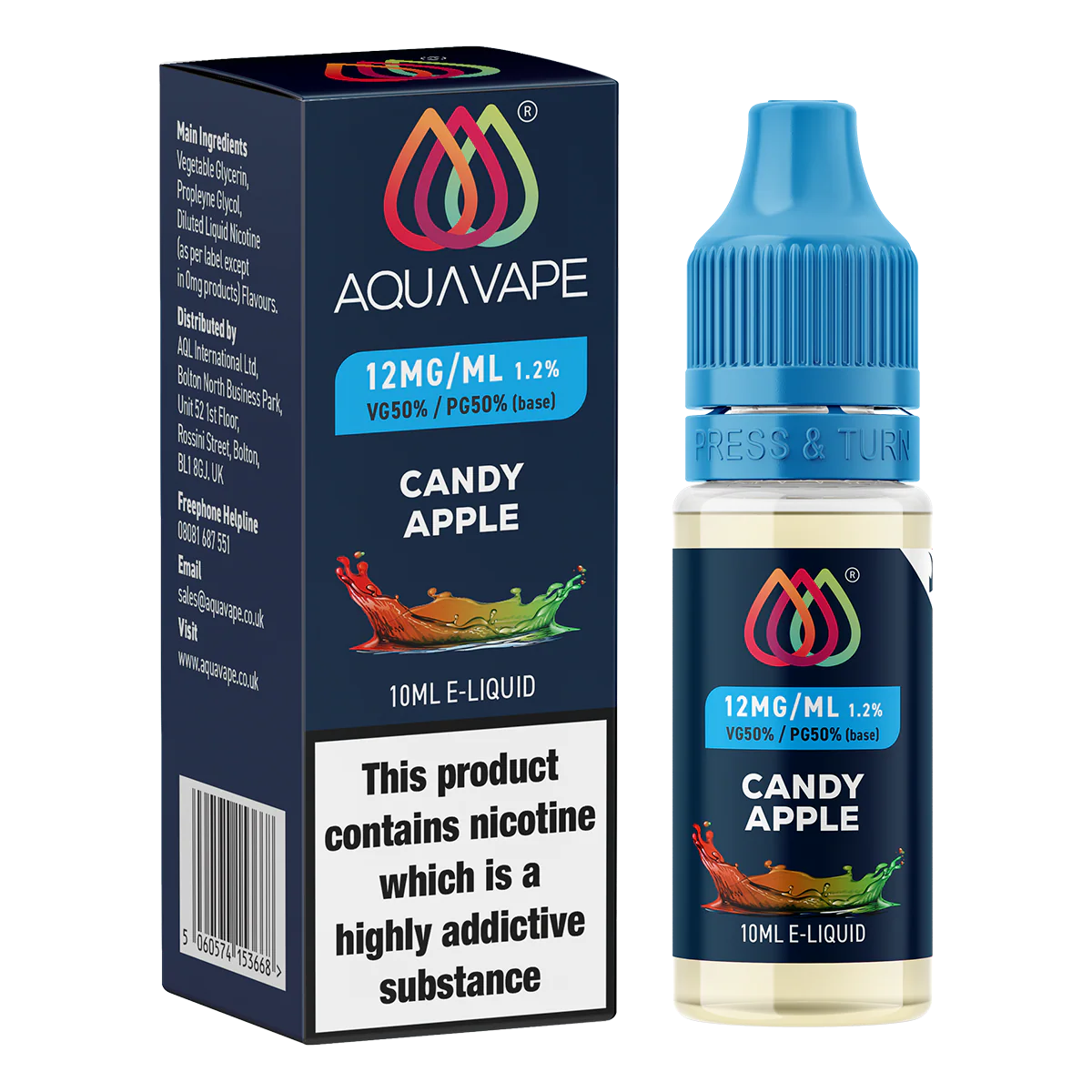 Candy Apple E-Liquid by Aquavape - 10ml - Image 4
