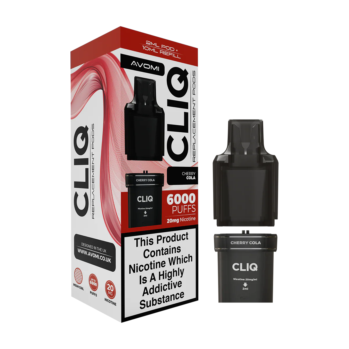 Cherry Cola Avomi Cliq 6000 Refill Pack
