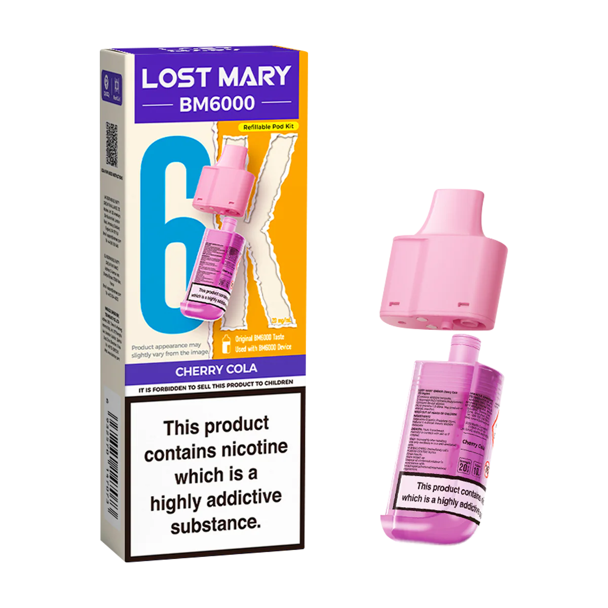 Cherry Cola Lost Mary BM6000 Refill Pack