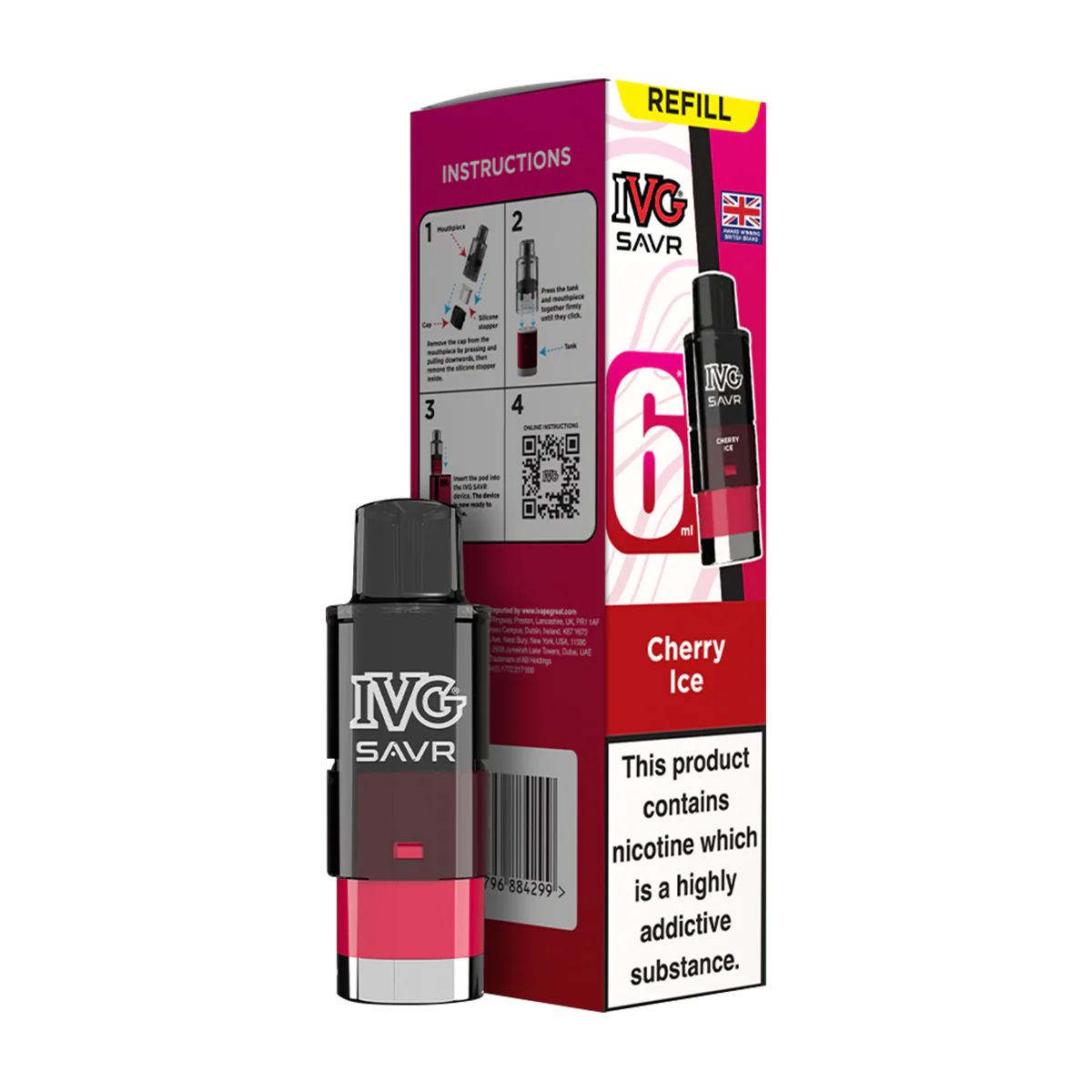 Cherry Ice IVG SAVR Refill Pack