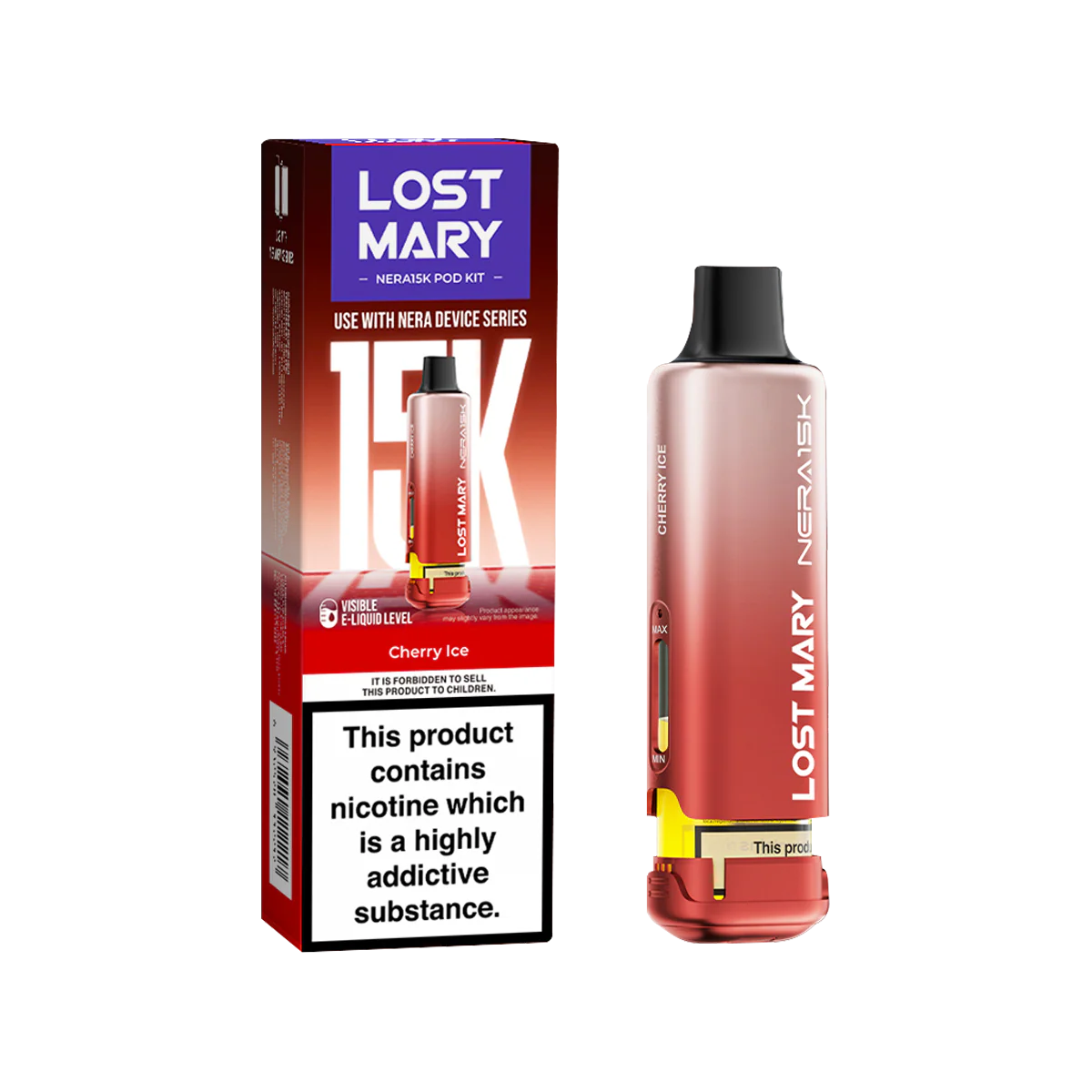 Cherry Ice Lost Mary NERA15K Refill Pack