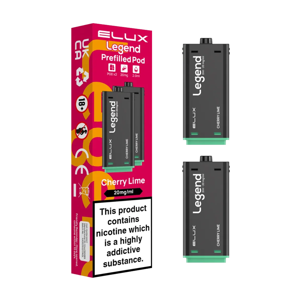 Cherry Lime Elux Legend 1500 Pods
