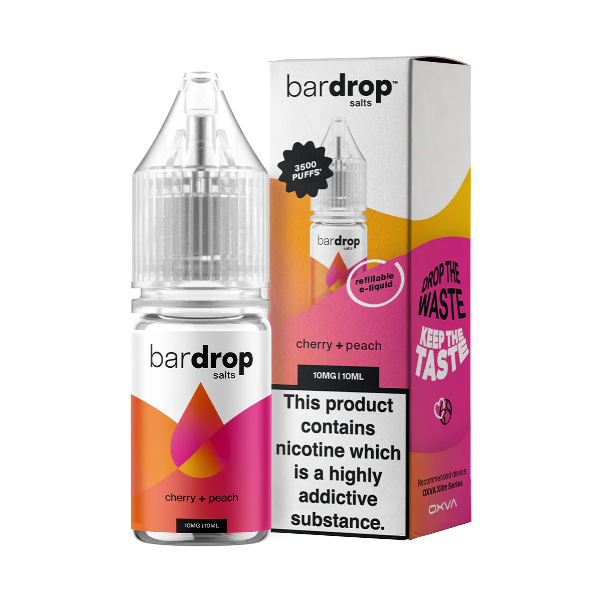 Cherry Peach Nic Salt by Bar Drop