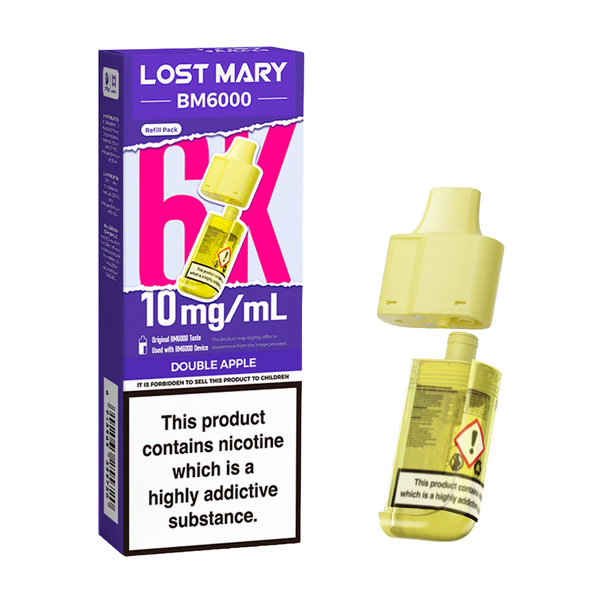 Double Apple Lost Mary BM6000 Refill Pack - Image 2