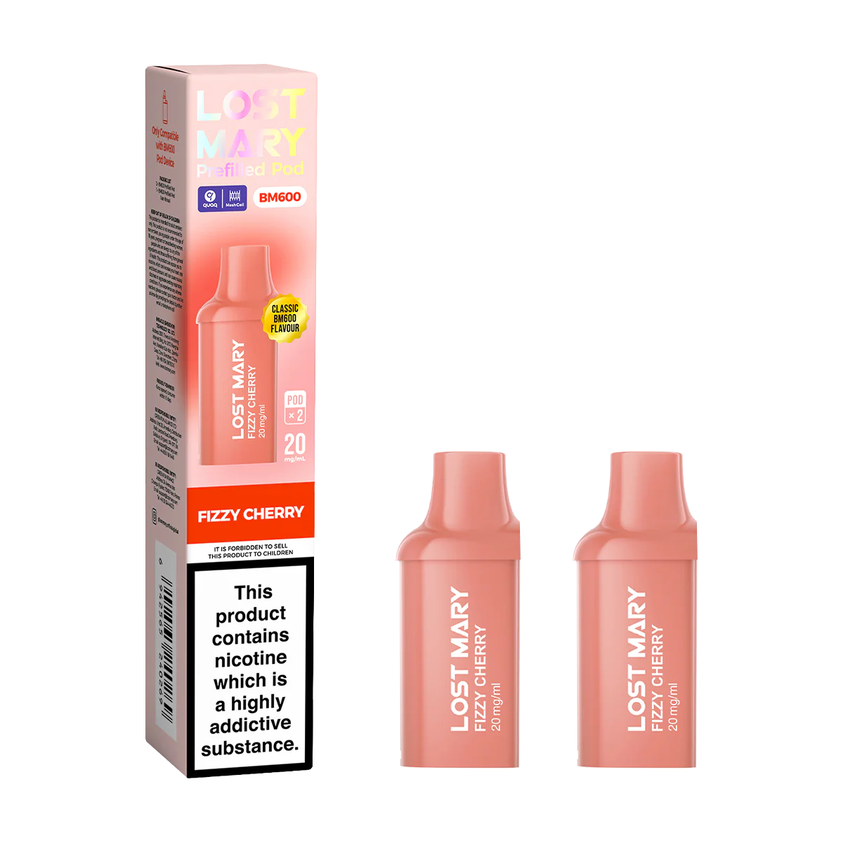 Fizzy Cherry Lost Mary BM600 Pods
