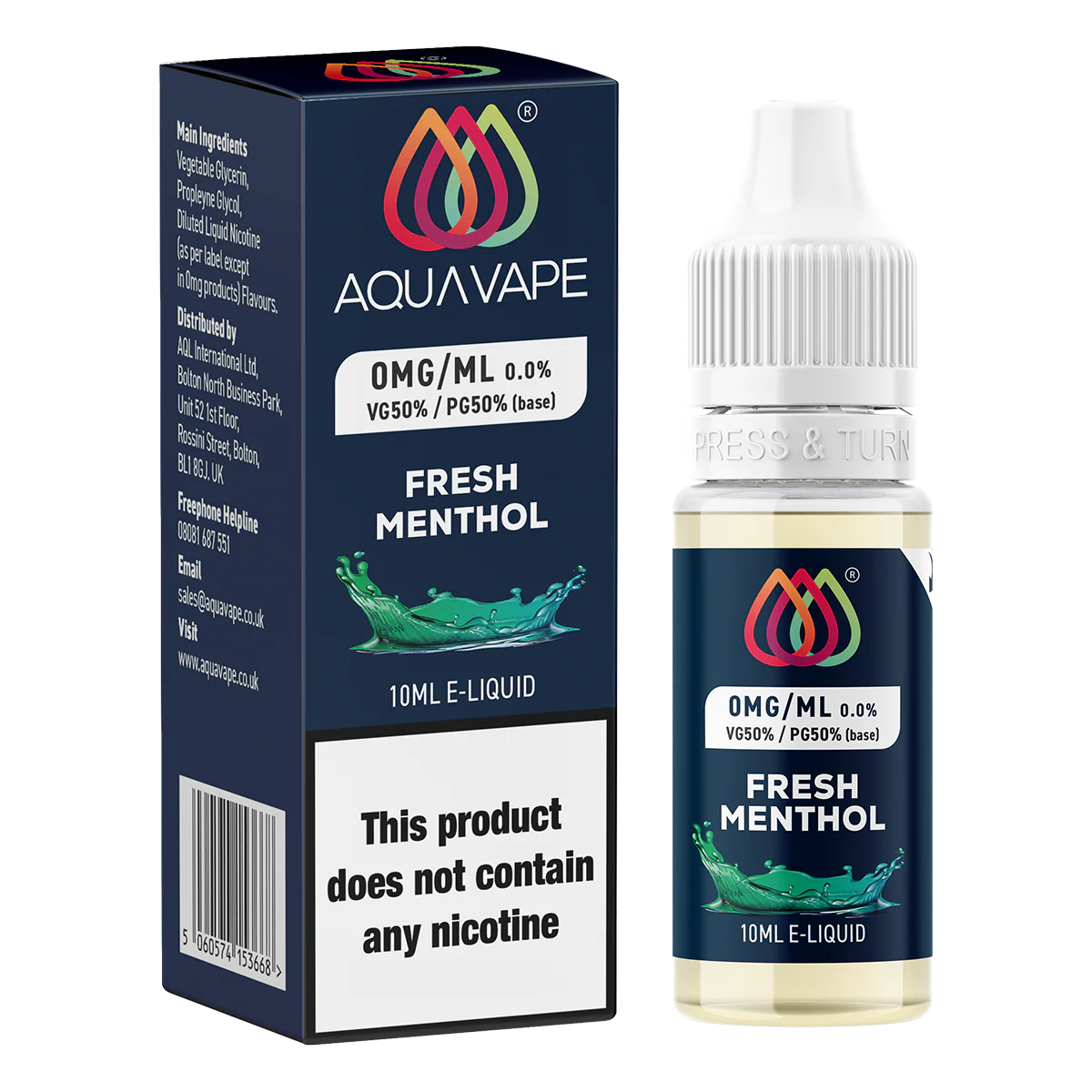 Fresh Menthol by Aquavape - 10ml