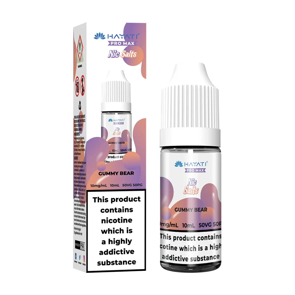 Gummy Bear Nic Salt by Hayati Pro Max 10ml