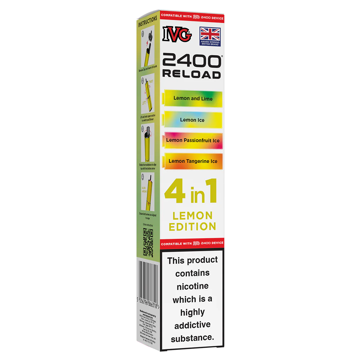 Lemon Edition IVG 2400 Refill Pods