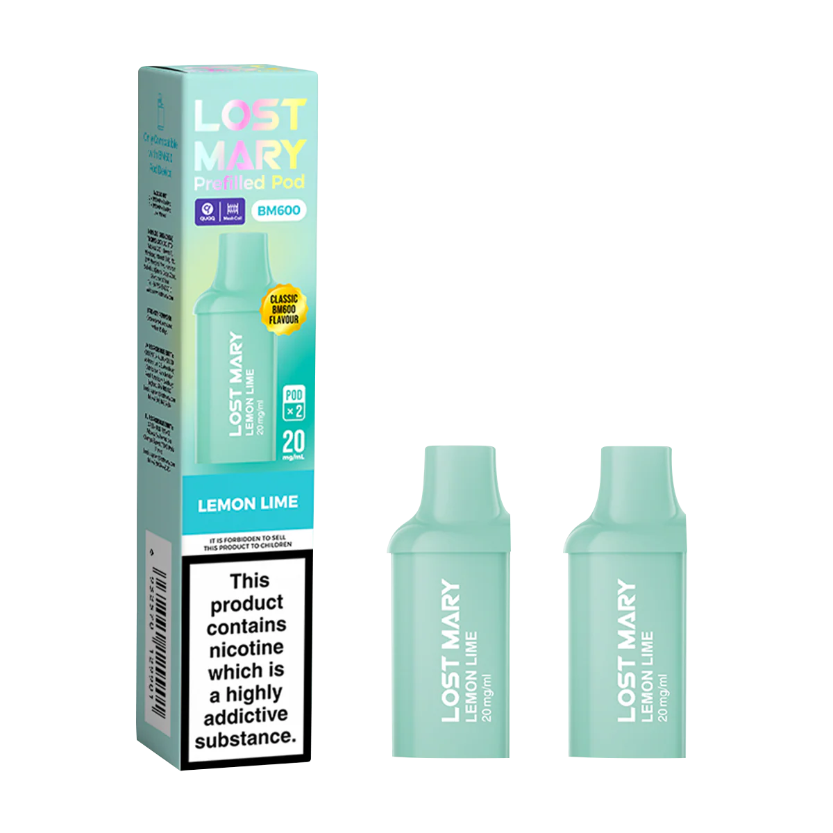 Lemon Lime Lost Mary BM600 Pods