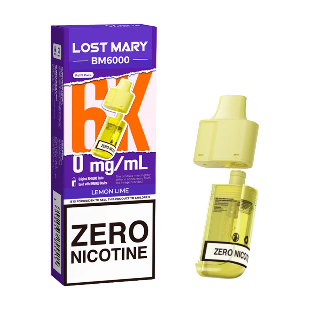 Lemon Lime Lost Mary BM6000 Refill Pack - Image 3