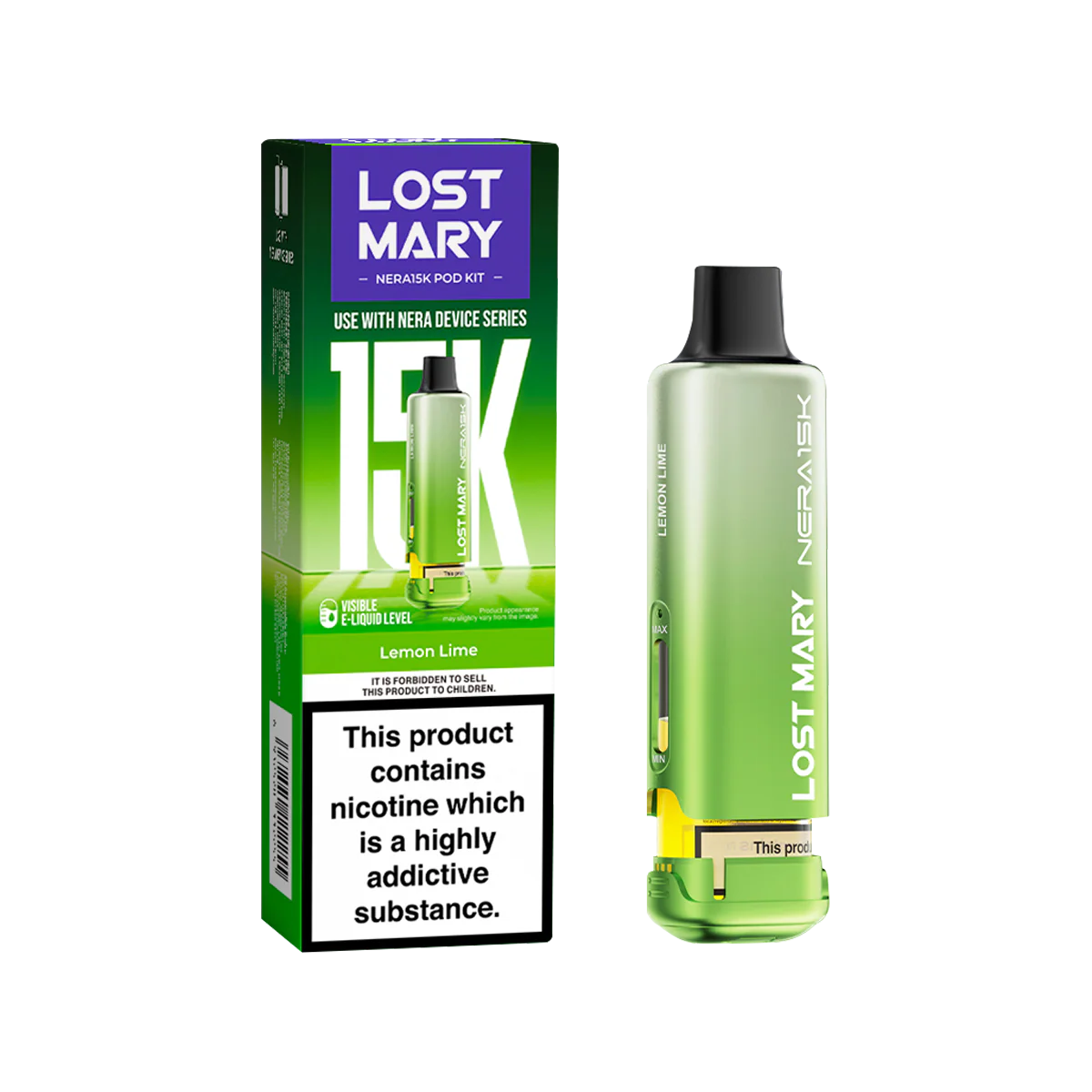 Lemon Lime Lost Mary NERA15K Refill Pack