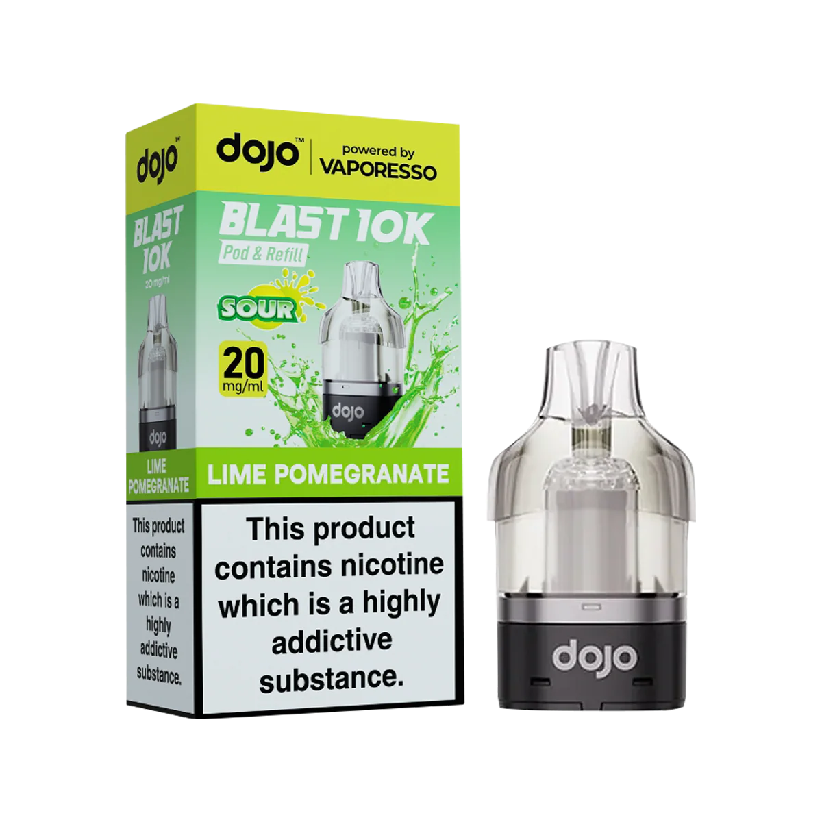 Lime Pomegranate Dojo Blast 10K Refill Pack