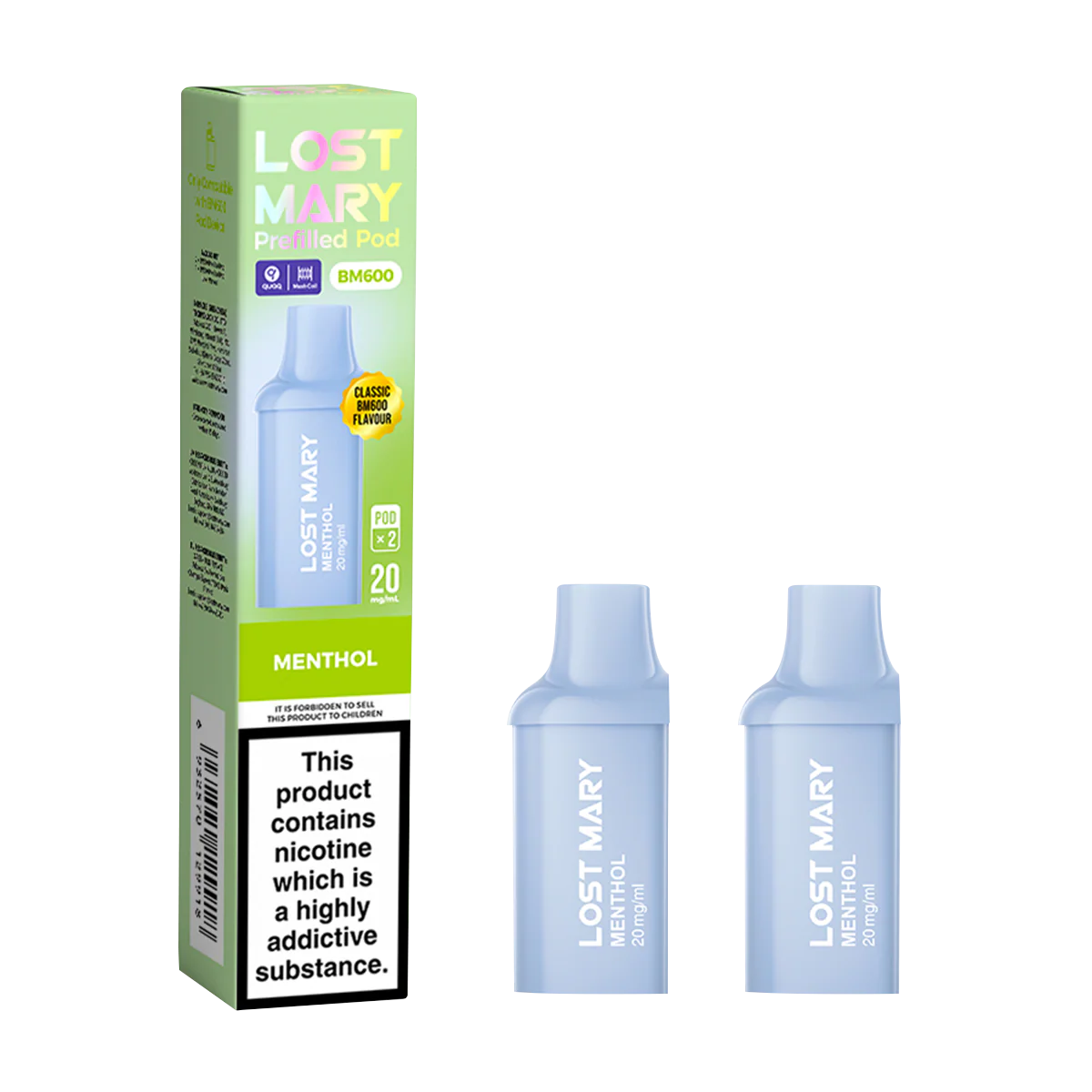 Menthol Lost Mary BM600 Pods