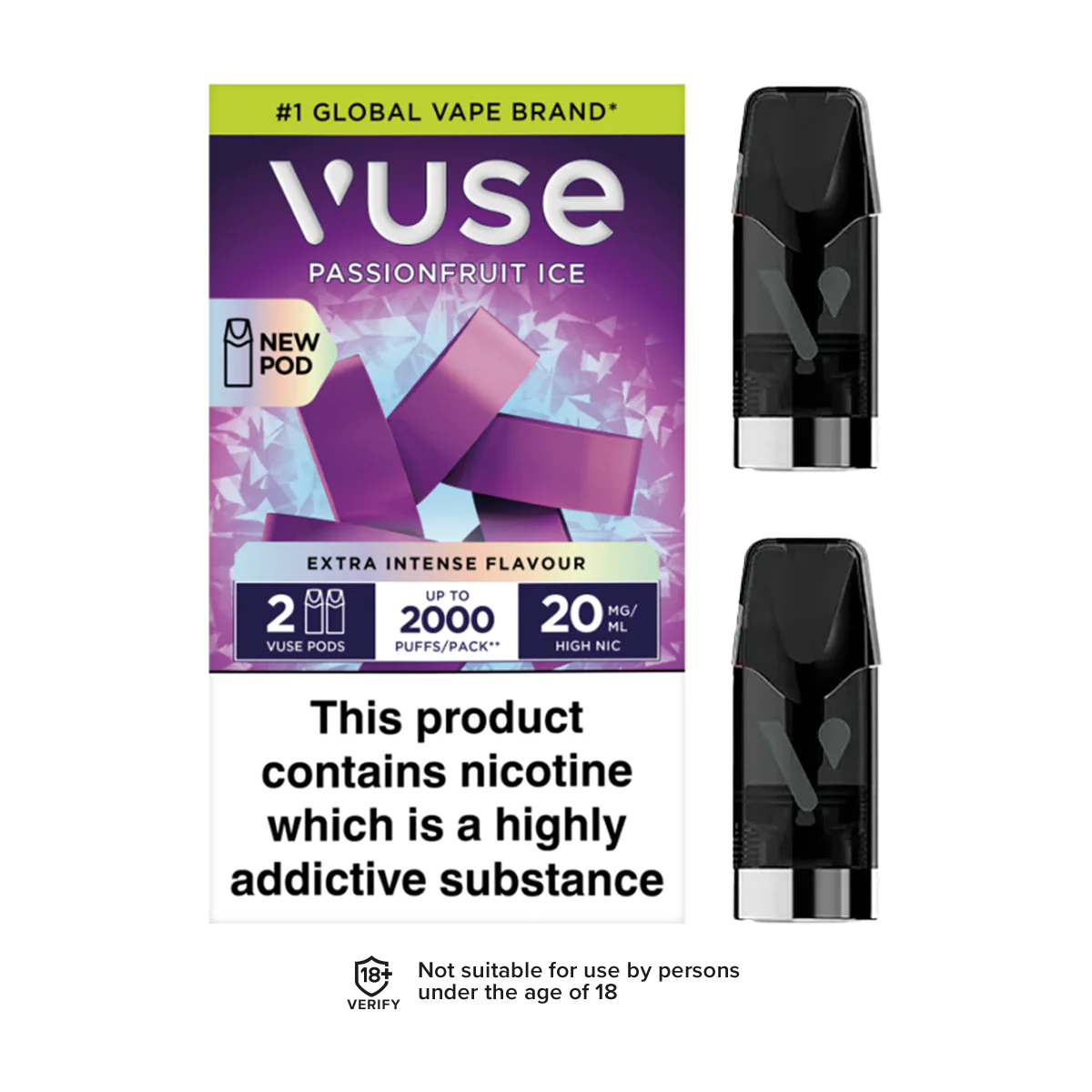 Passion Fruit Ice Vuse Pro Pods