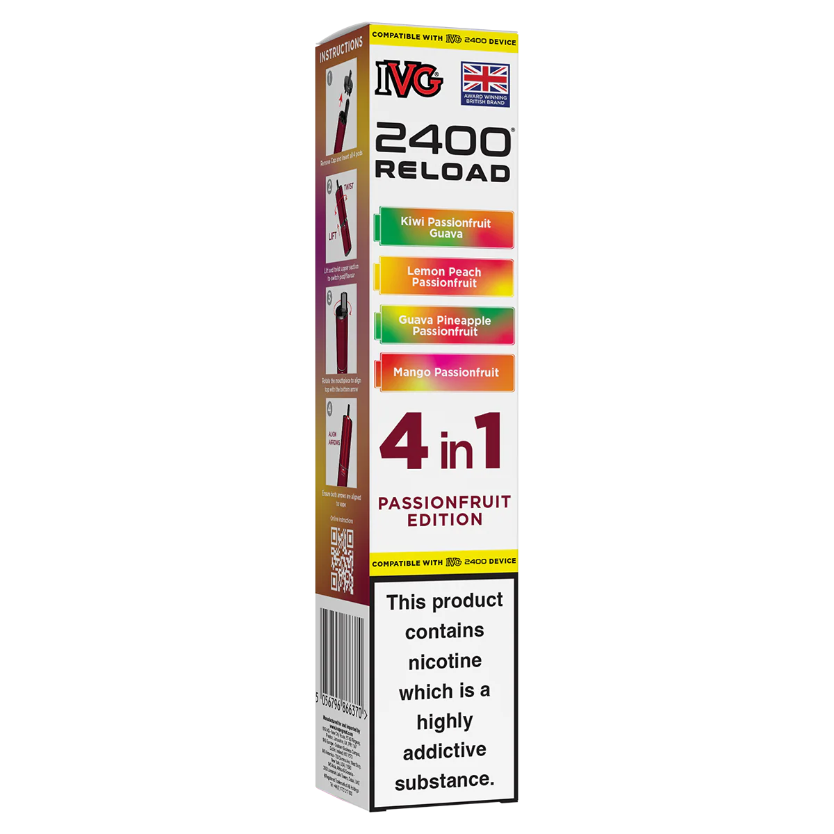Passionfruit Edition IVG 2400 Refill Pods