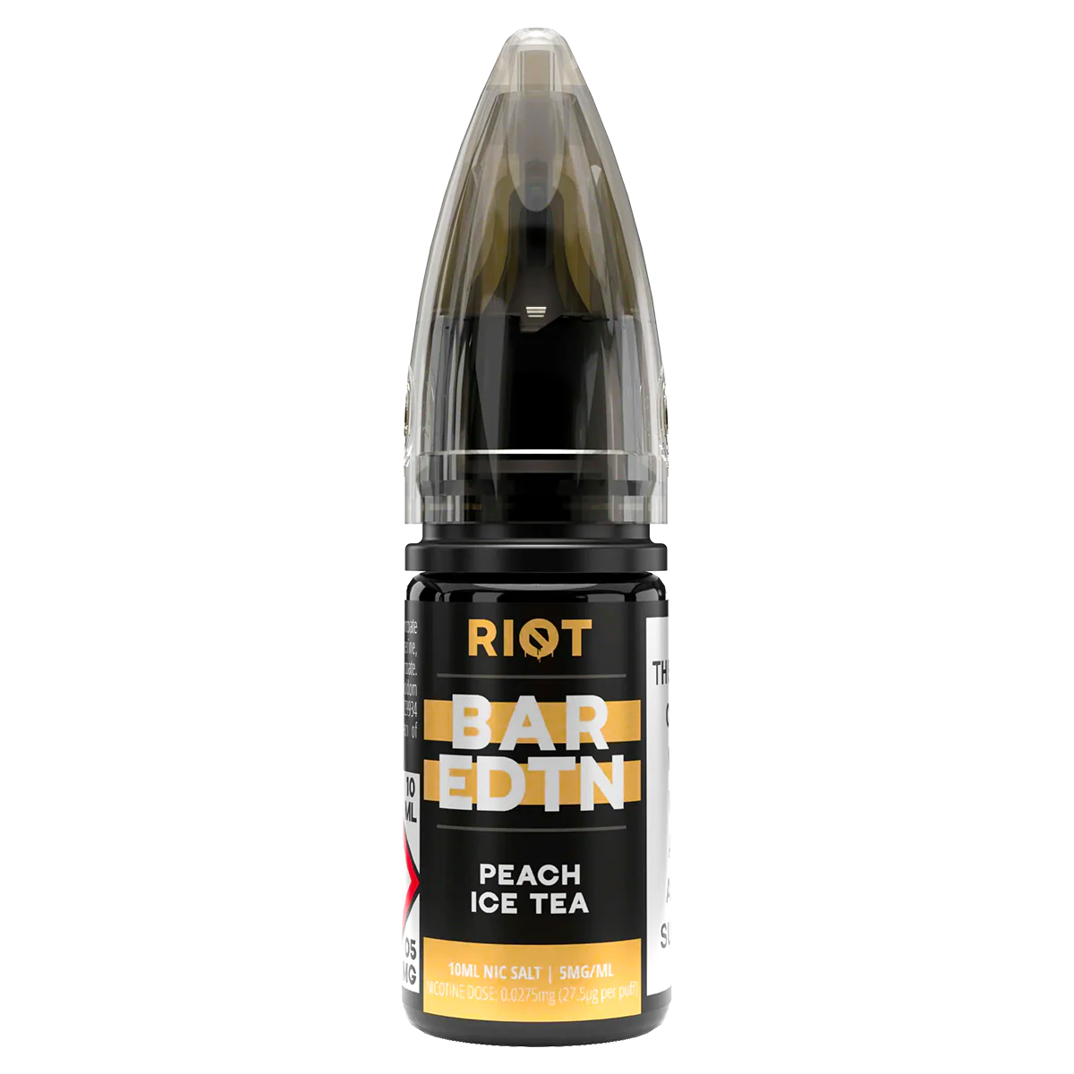 Peach Ice Tea Riot Bar EDTN Nic Salt 10ml