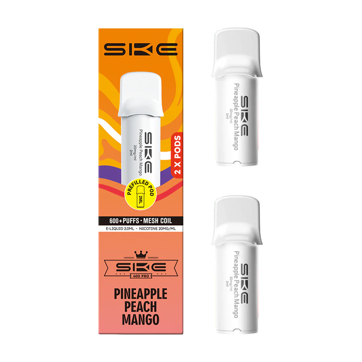 Pineapple Peach Mango SKE 600 Pro Pods