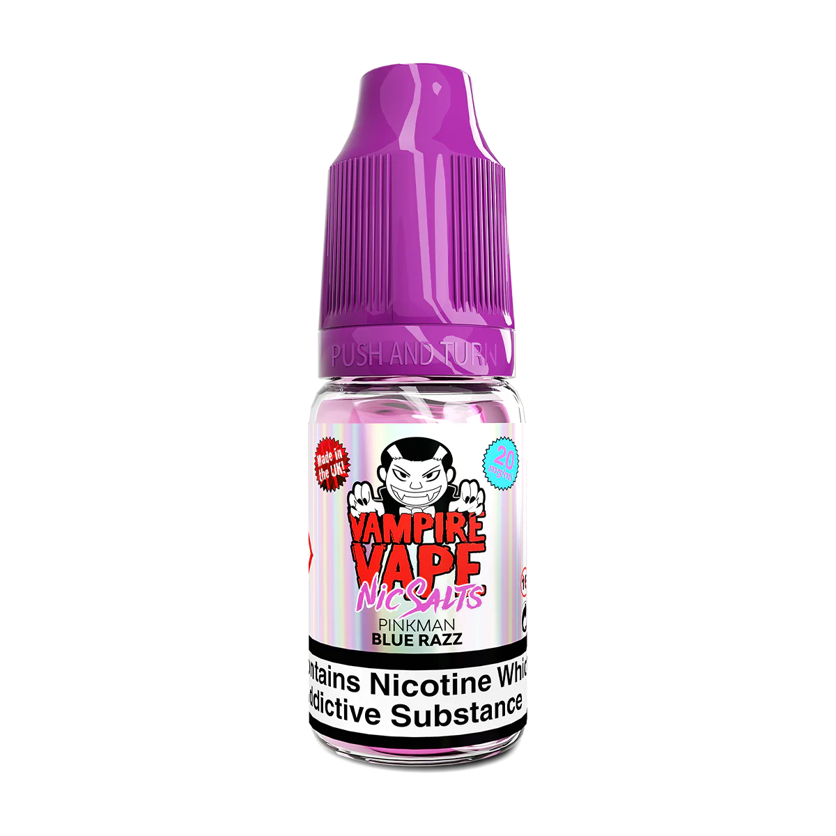Pinkman Blue Razz Nic Salt by Vampire Vape 10ml - Image 2