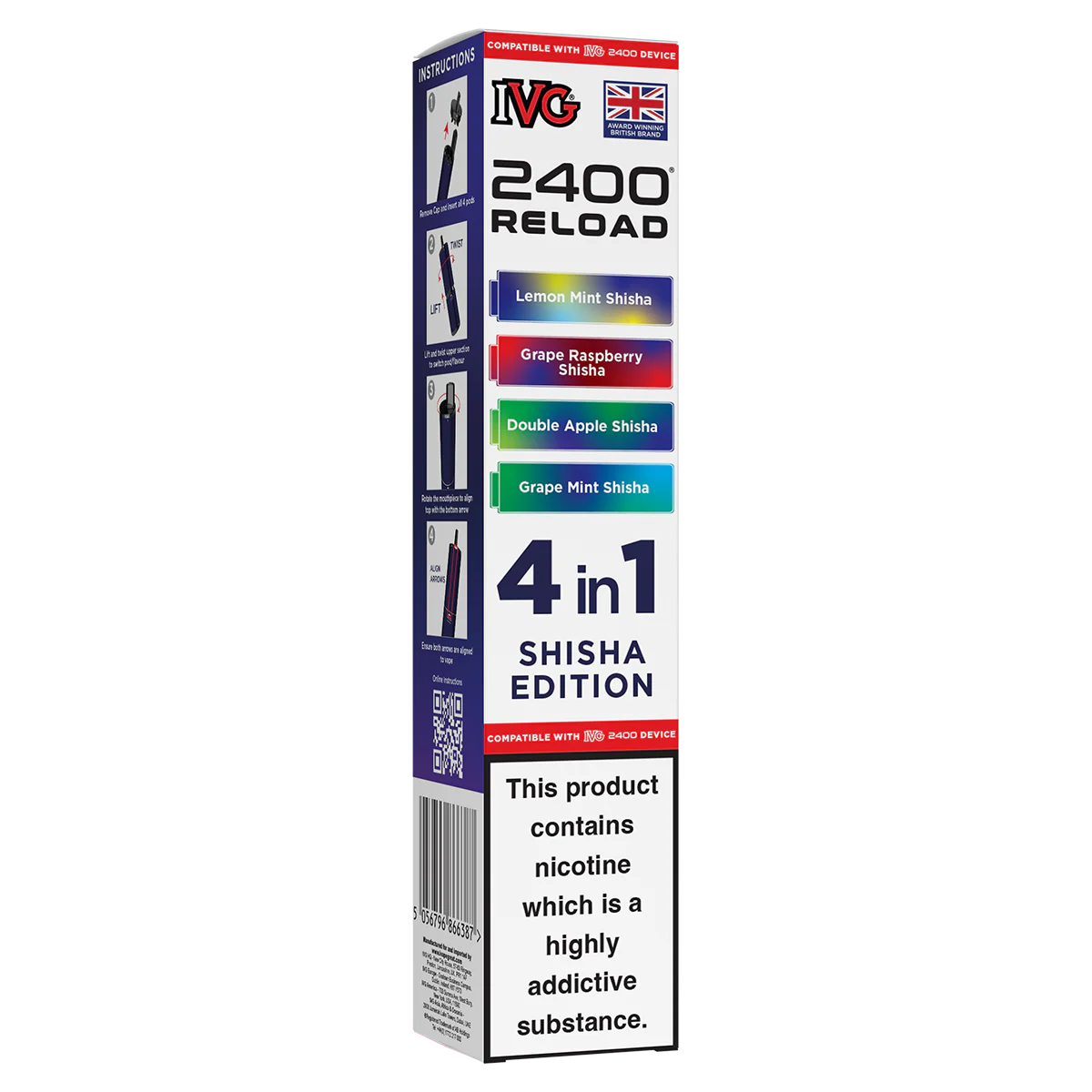 Shisha Edition IVG 2400 Refill Pods