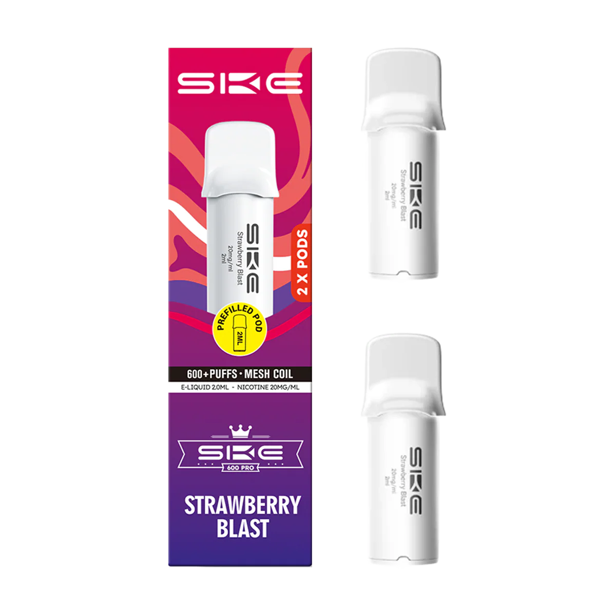 Strawberry Blast SKE 600 Pro Pods