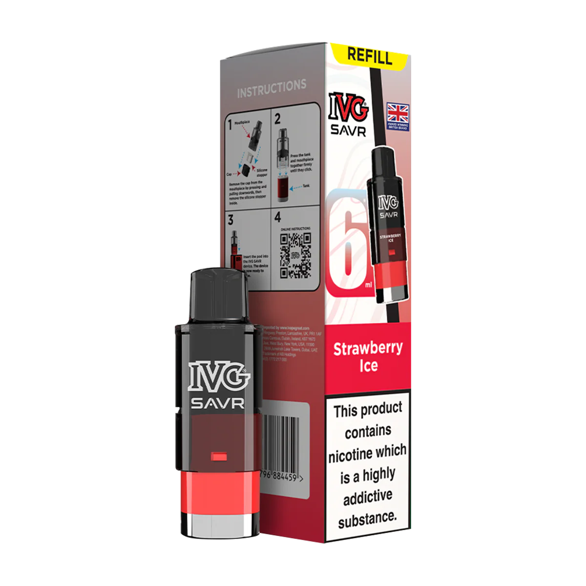 Strawberry Ice IVG SAVR Refill Pack