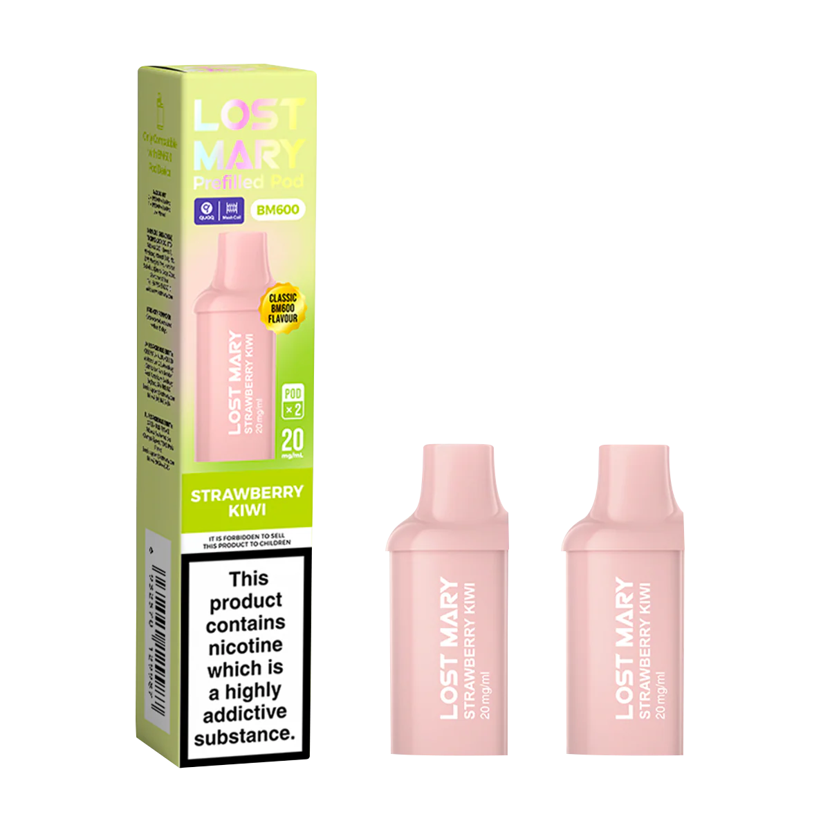Strawberry Kiwi Lost Mary BM600 Pods