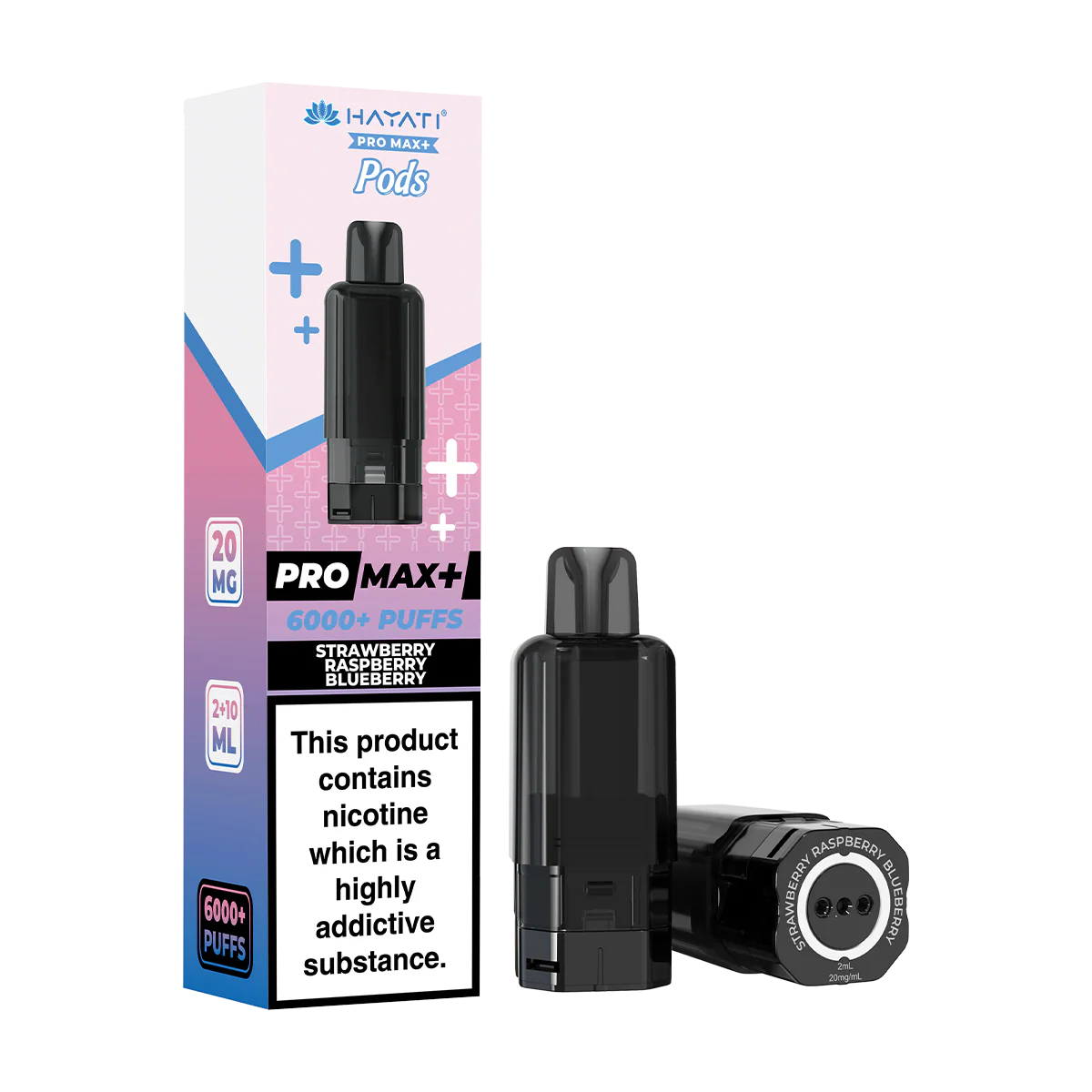 Strawberry Raspberry Blueberry Hayati Pro Max+ Refill Pack